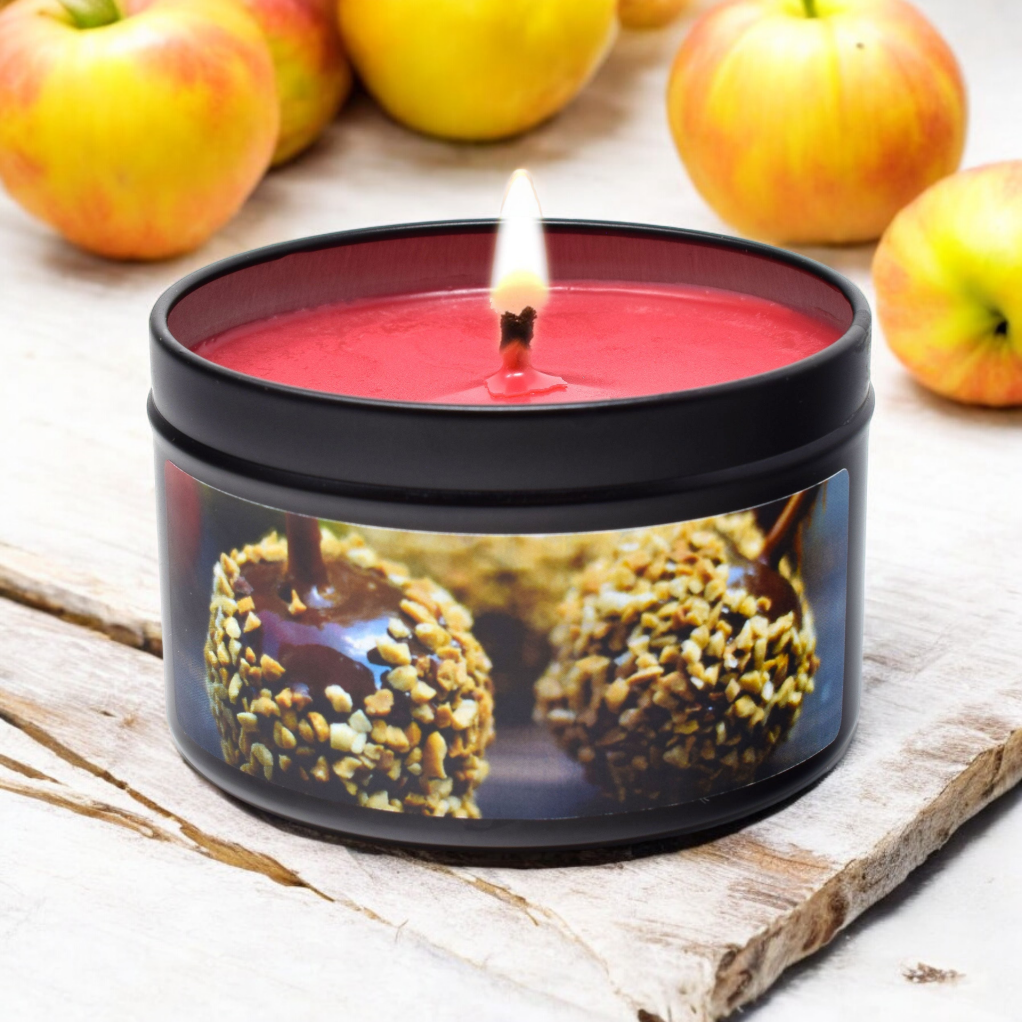 Caramel Apple, 6oz Soy Candle Tin