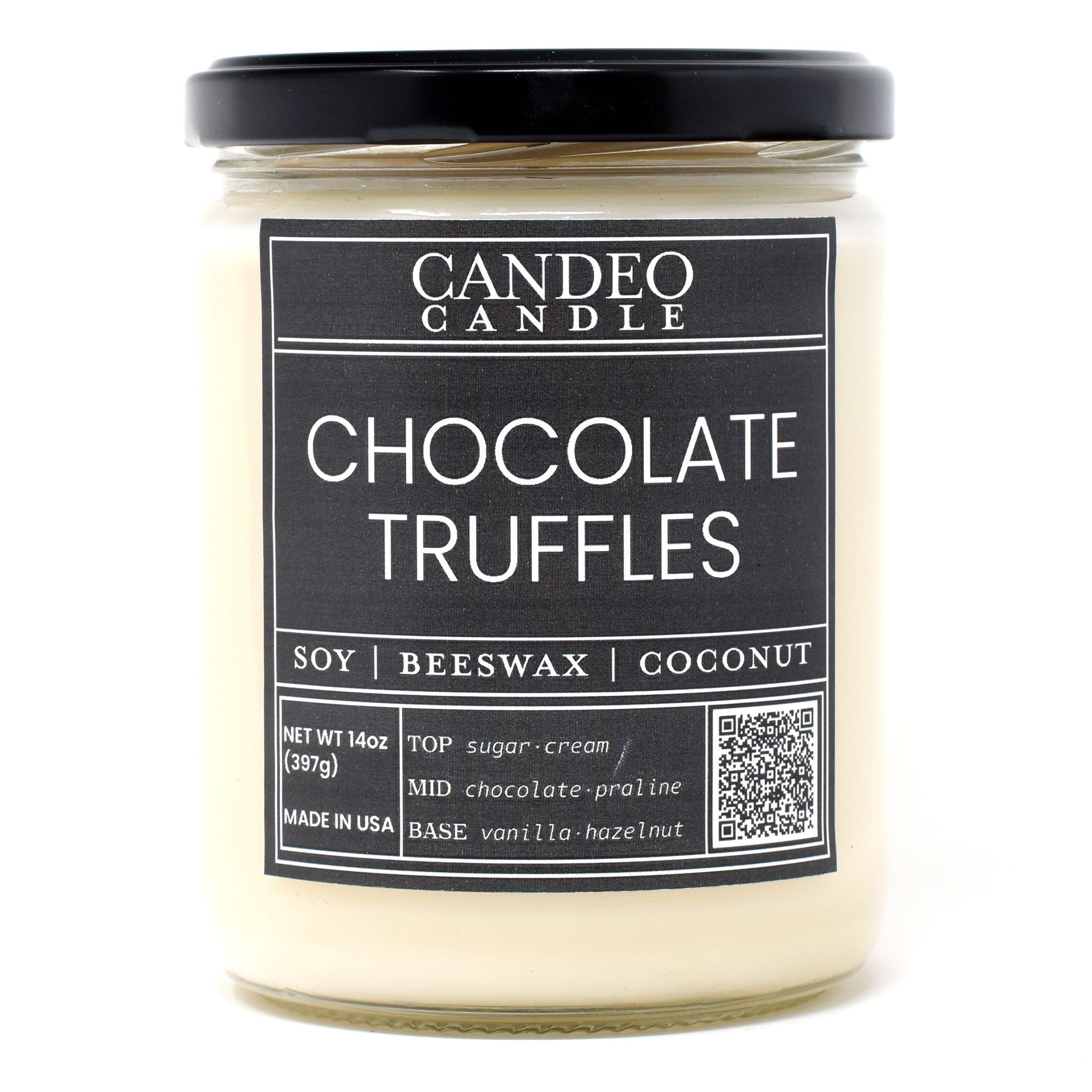 Chocolate Truffles, 14oz Soy Candle Jar