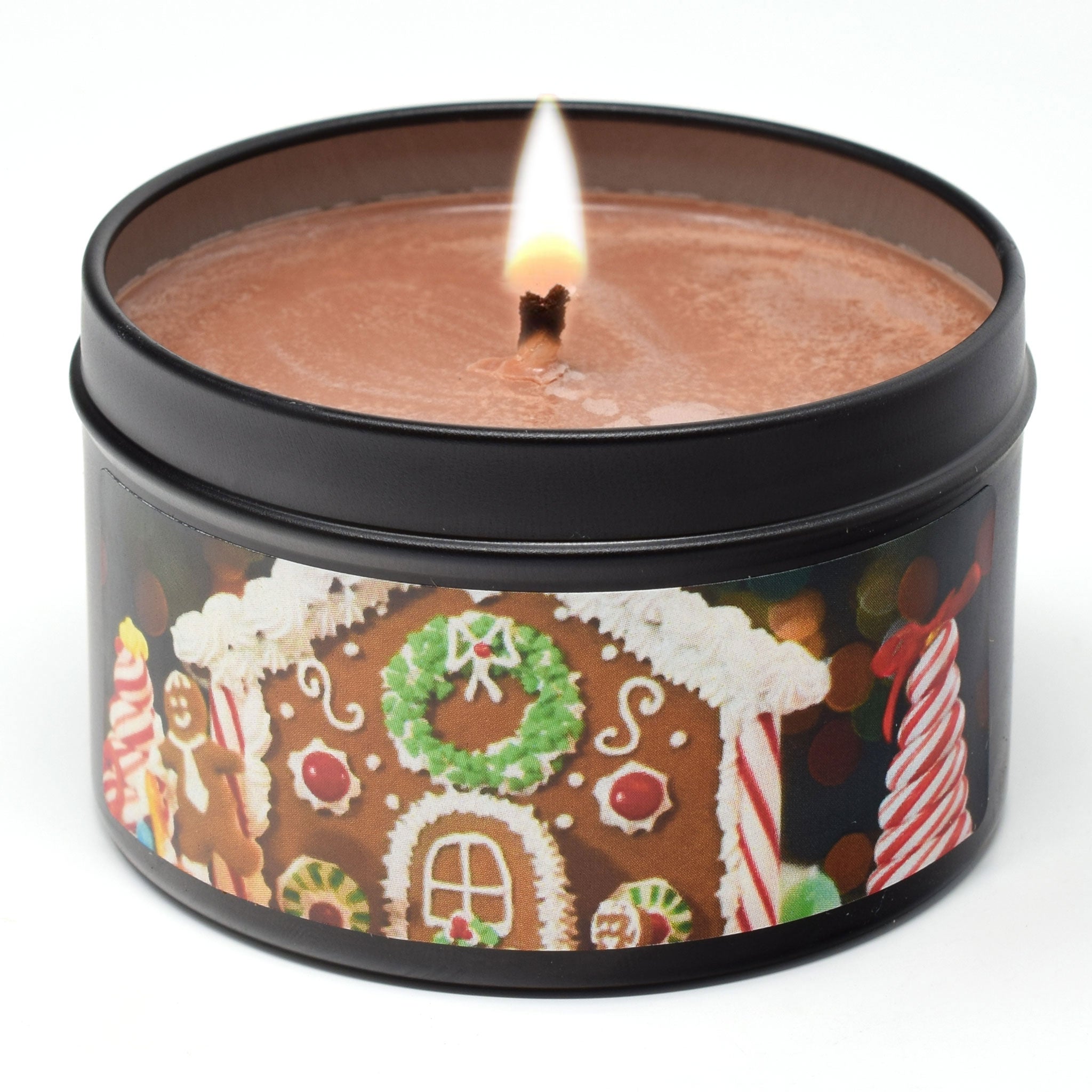 Gingerbread House, 6oz Soy Candle Tin