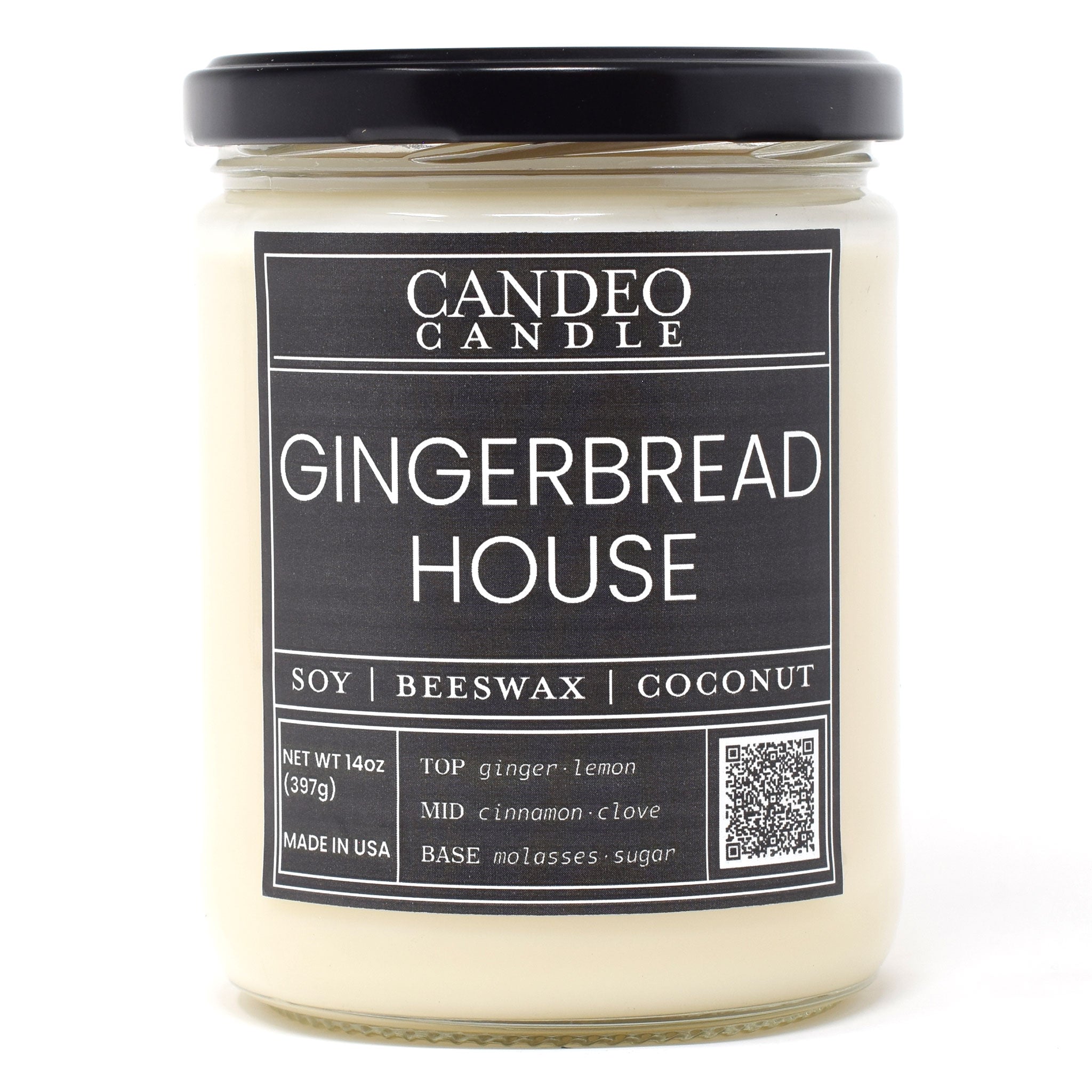Gingerbread House, 14oz Soy Candle Jar