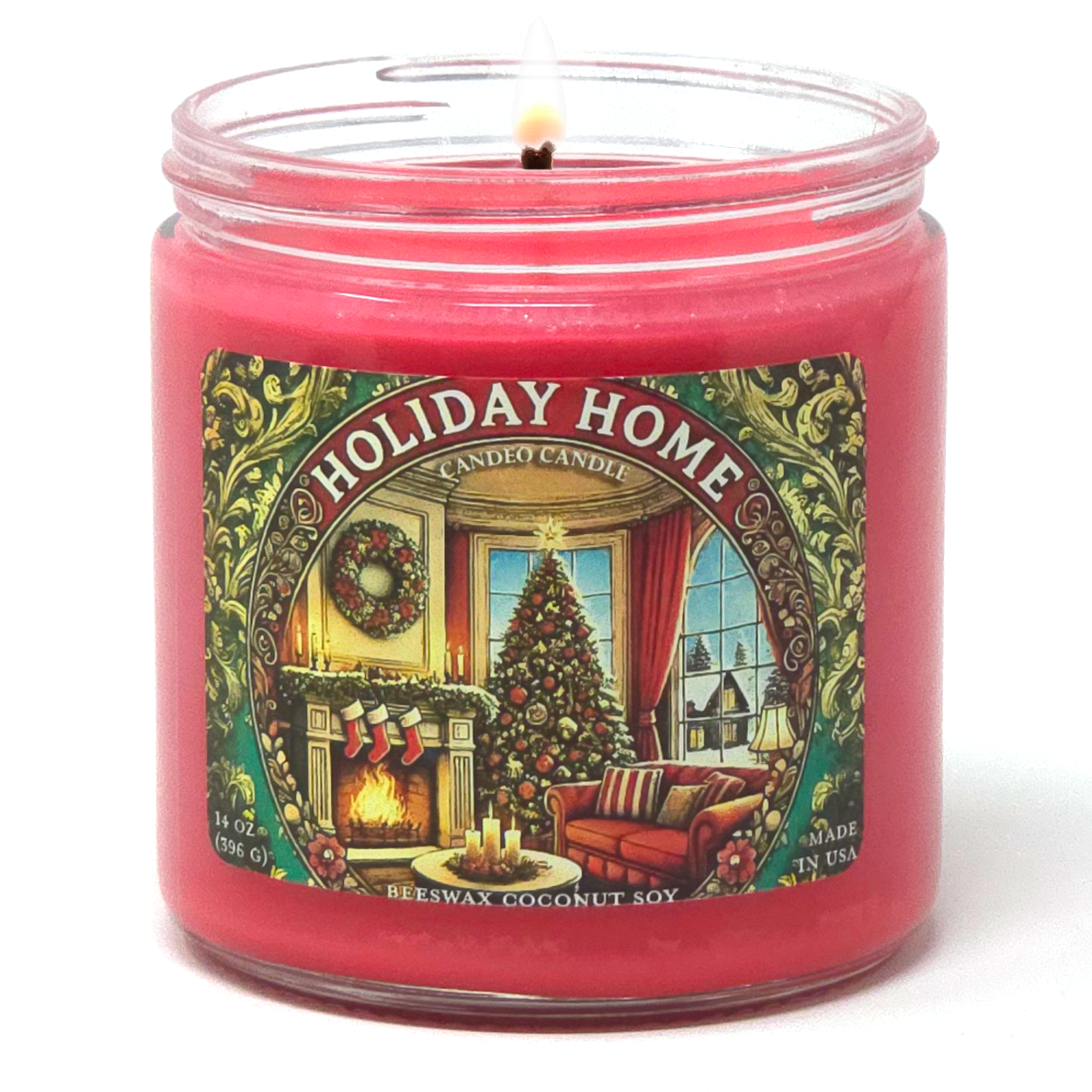 Holiday Home, 14oz Soy Candle Jar