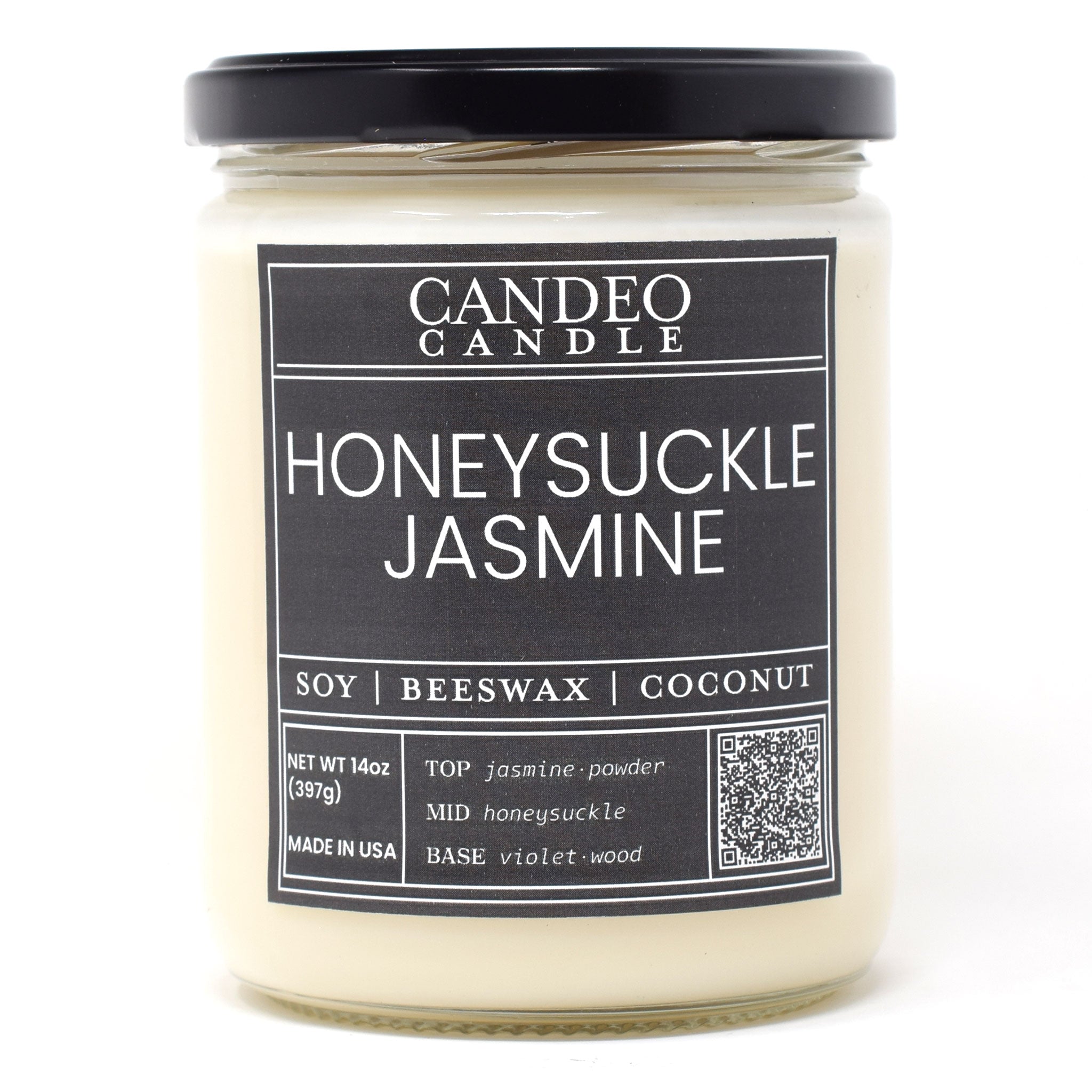 Honeysuckle Jasmine, 14oz Soy Candle Jar