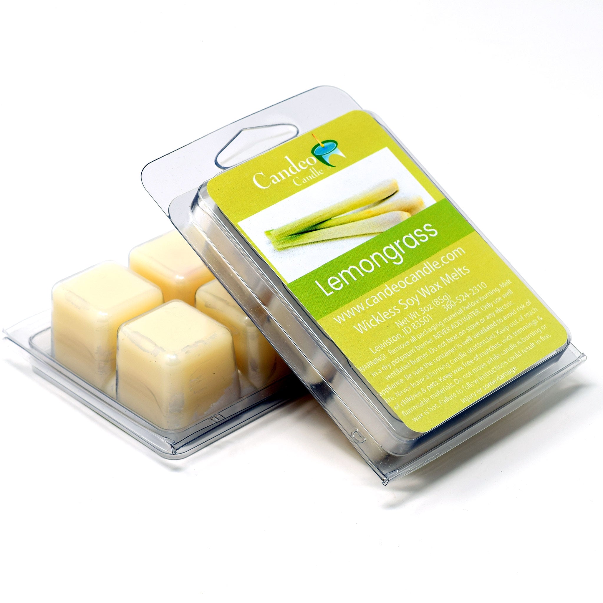 Lemongrass Essential Oil, Soy Melt Cubes, 2-Pack
