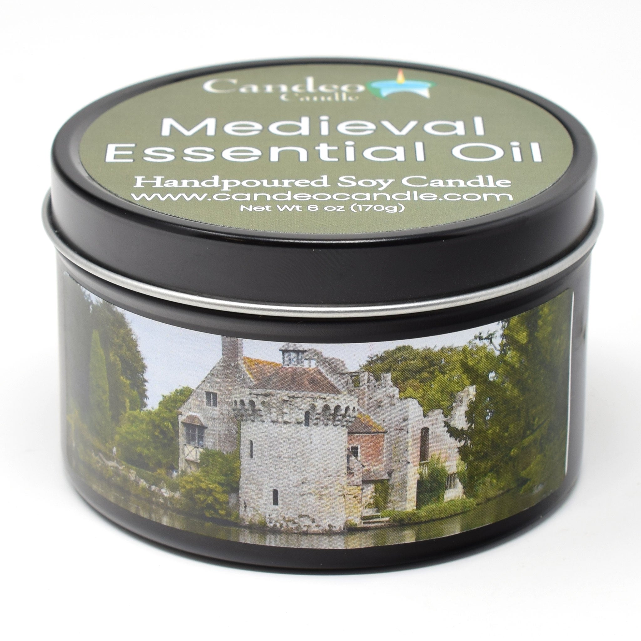 Medieval Essential Oil, 6oz Soy Candle Tin