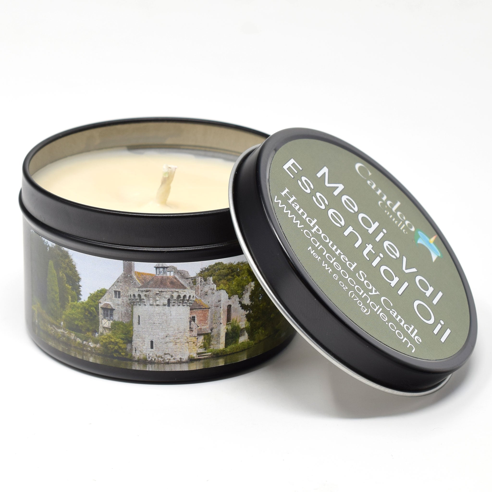 Medieval Essential Oil, 6oz Soy Candle Tin