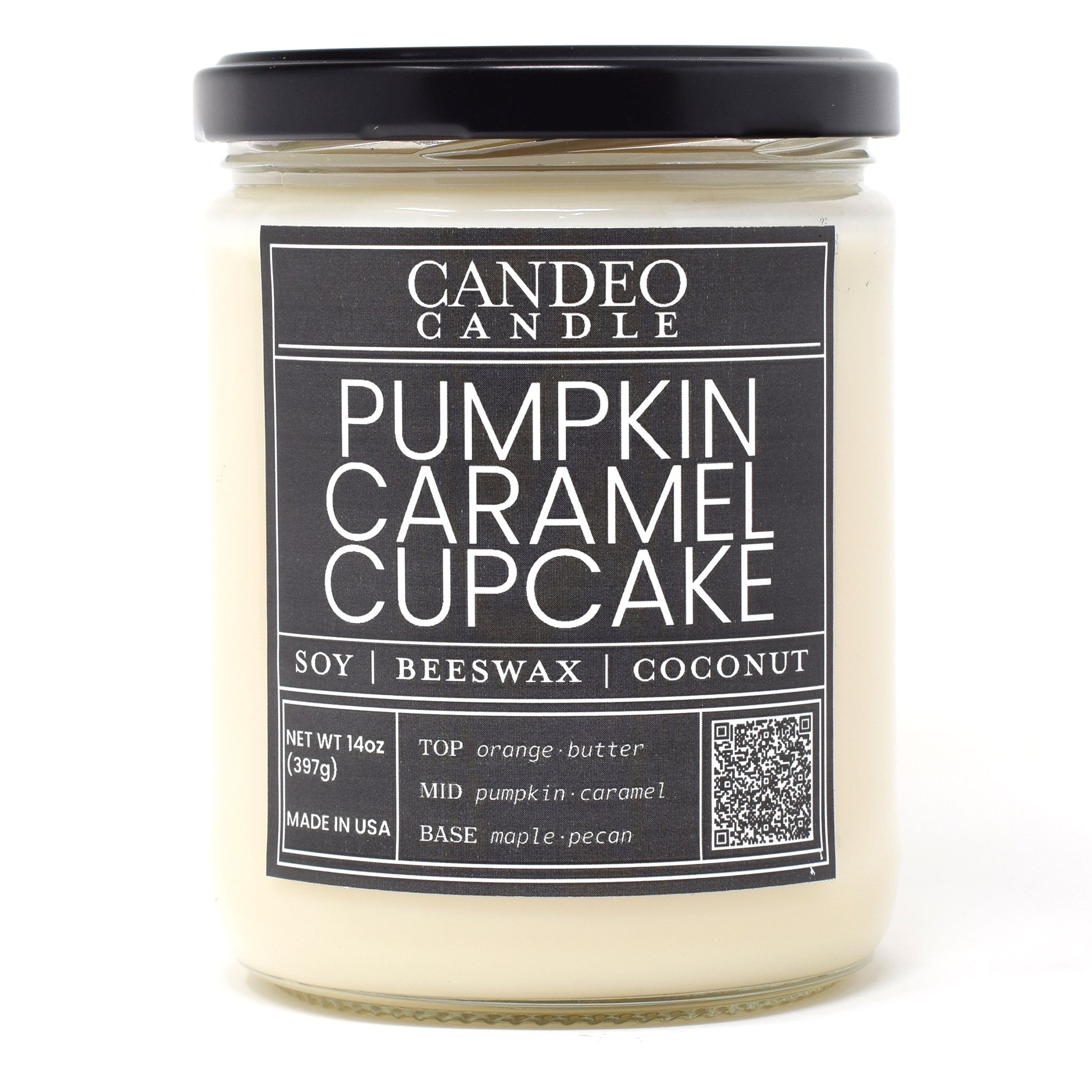 Pumpkin Caramel Cupcake, 14oz Soy Candle Jar