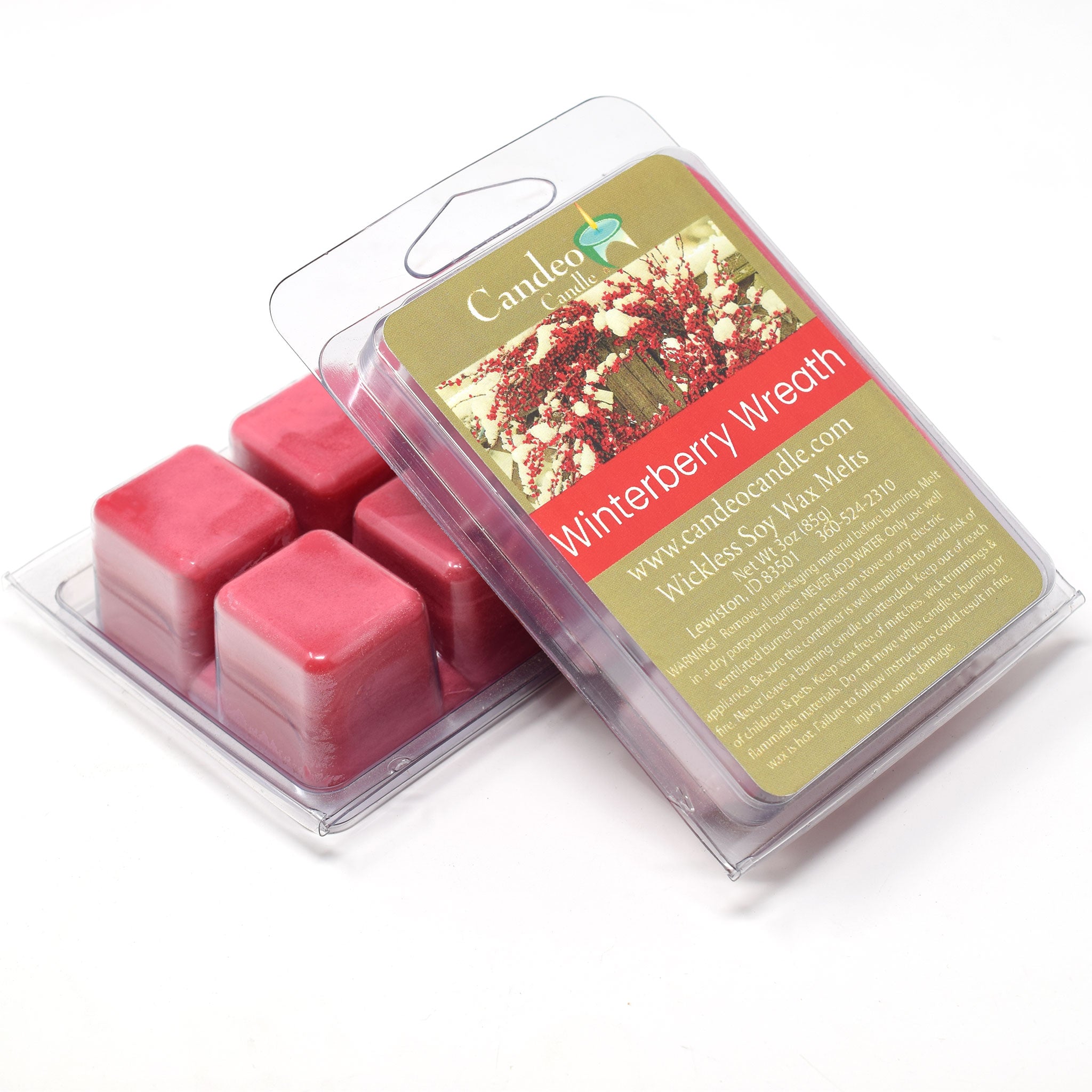Winterberry Wreath, Soy Melt Cubes, 2-Pack