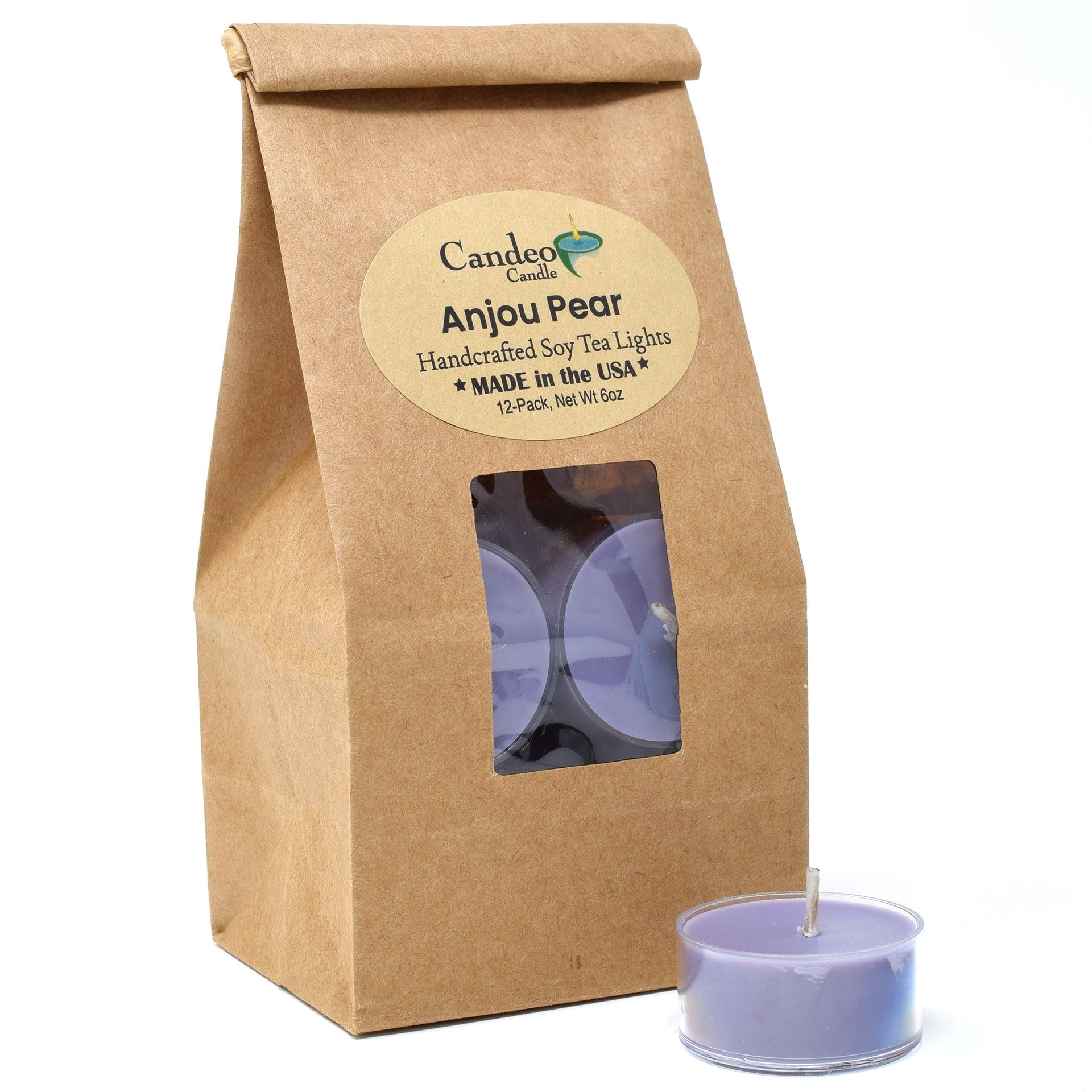 Anjou Pear, Soy Tea Light 12-Pack, image size:1920x1920