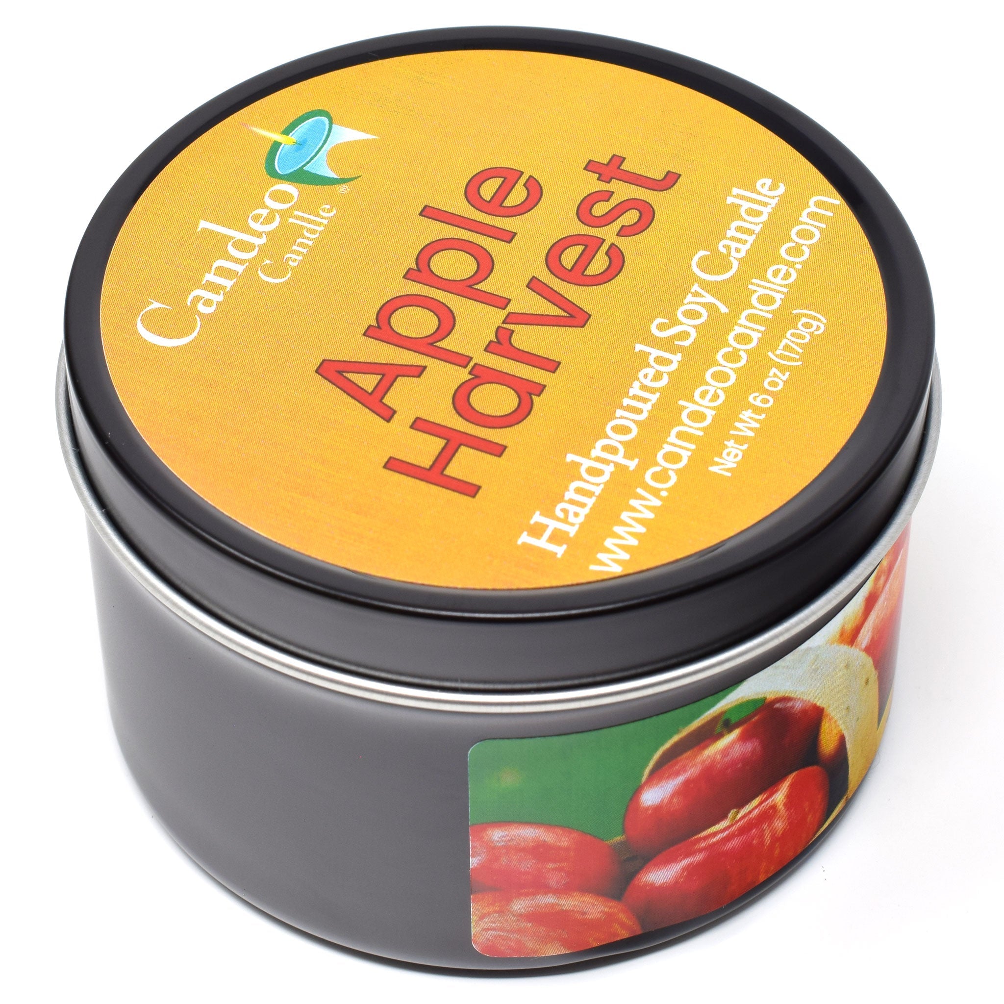 Apple Harvest, 6oz Soy Candle Tin - Candeo Candle