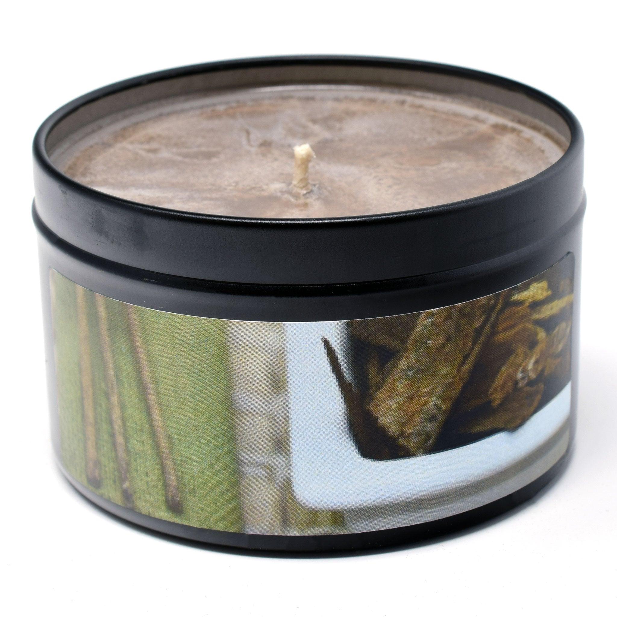Asian Sandalwood, 6oz Soy Candle Tin - Candeo Candle