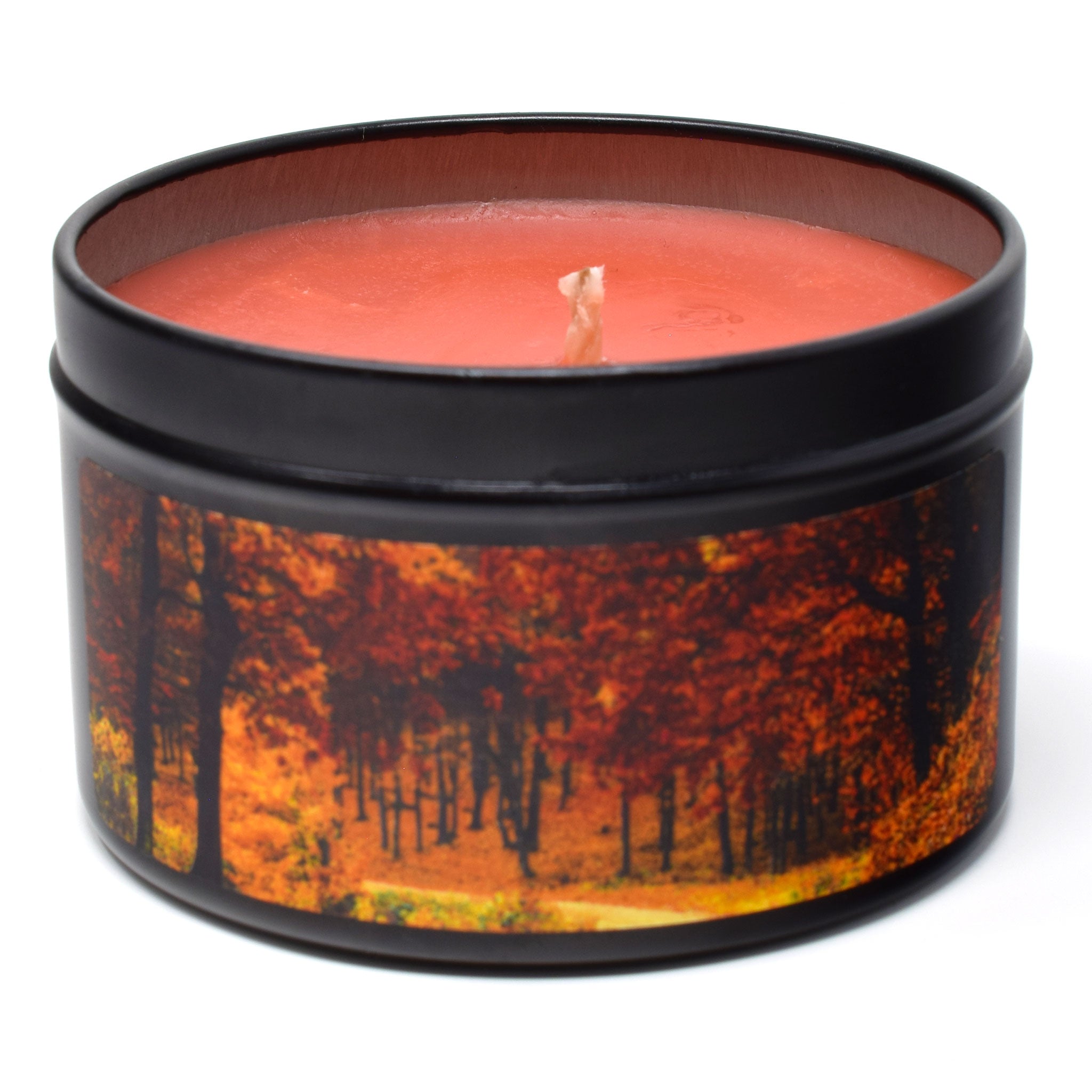 Autumn Leaves, 6oz Soy Candle Tin - Candeo Candle