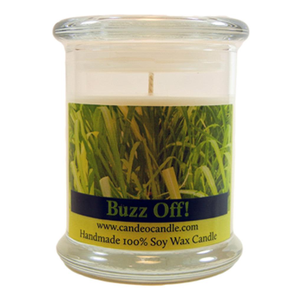 Buzz Off Essential Oil Blend, 9oz Soy Candle Jar - Candeo Candle