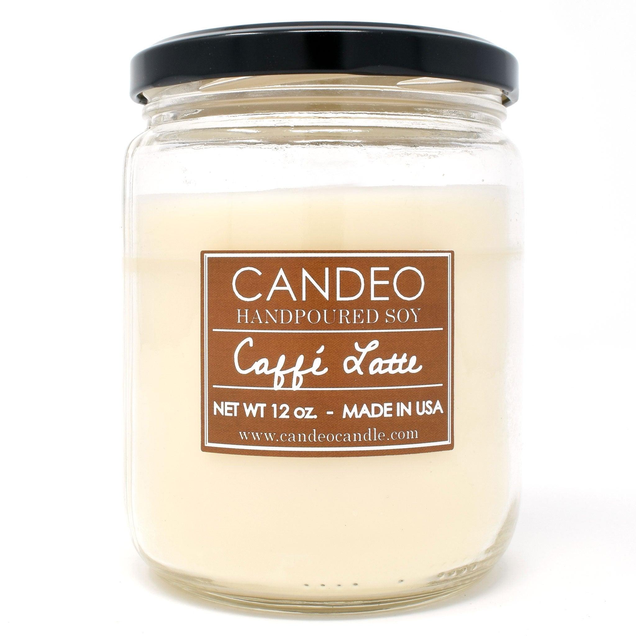 Caffe Latte, 14oz Soy Candle Jar - Candeo Candle
