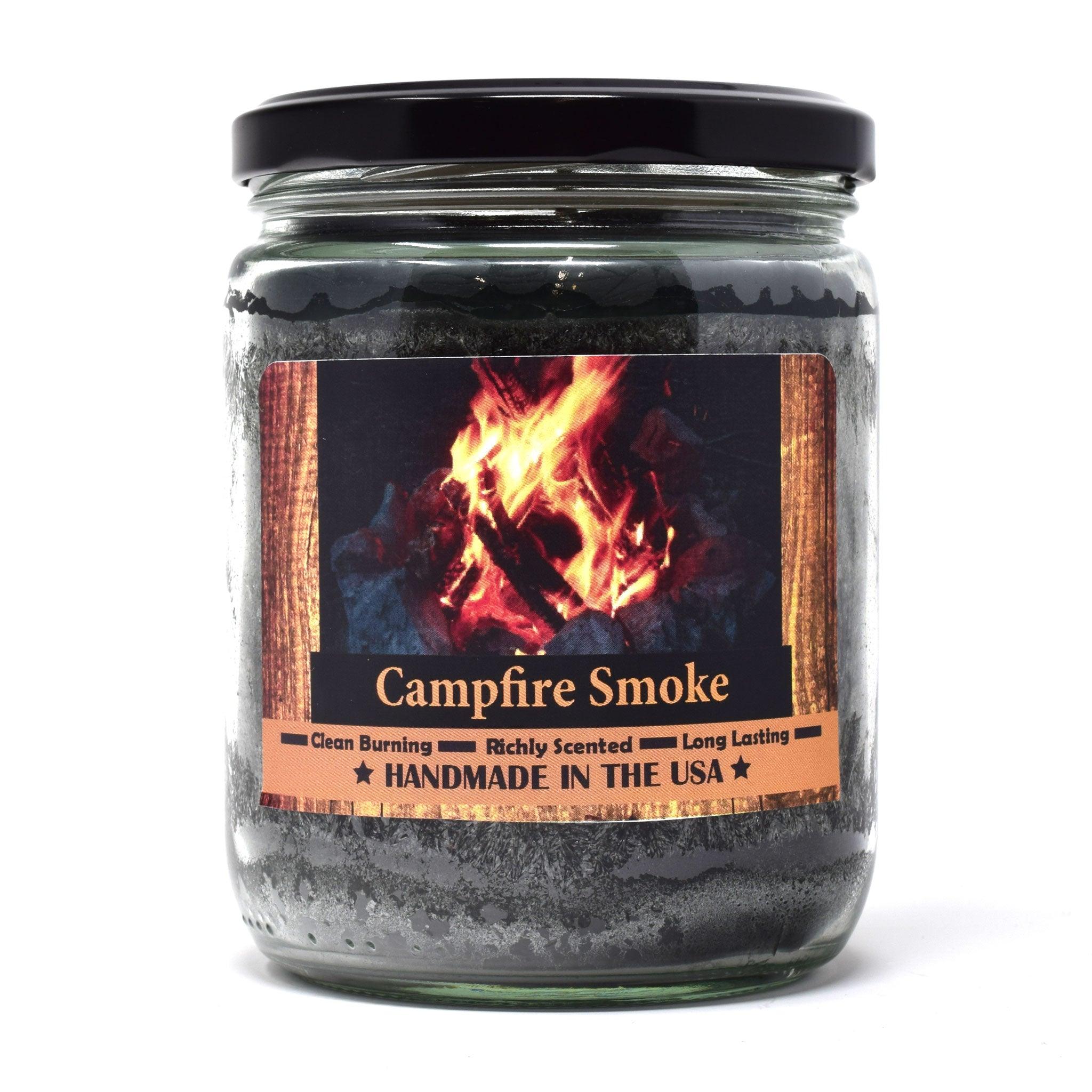 Campfire Smoke, 14oz Candle Jar - Candeo Candle