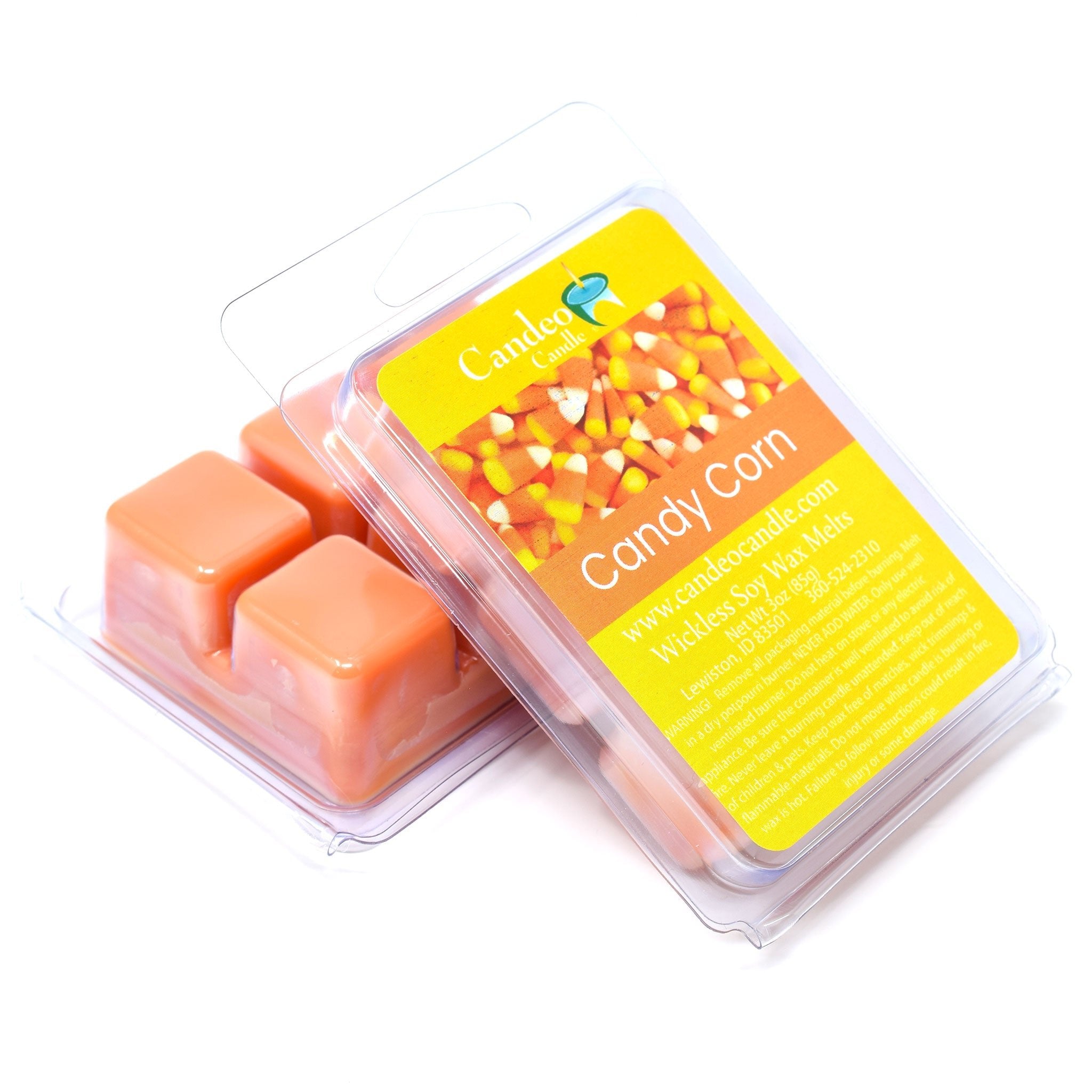 Candy Corn, Soy Melt Cubes, 2-Pack - Candeo Candle