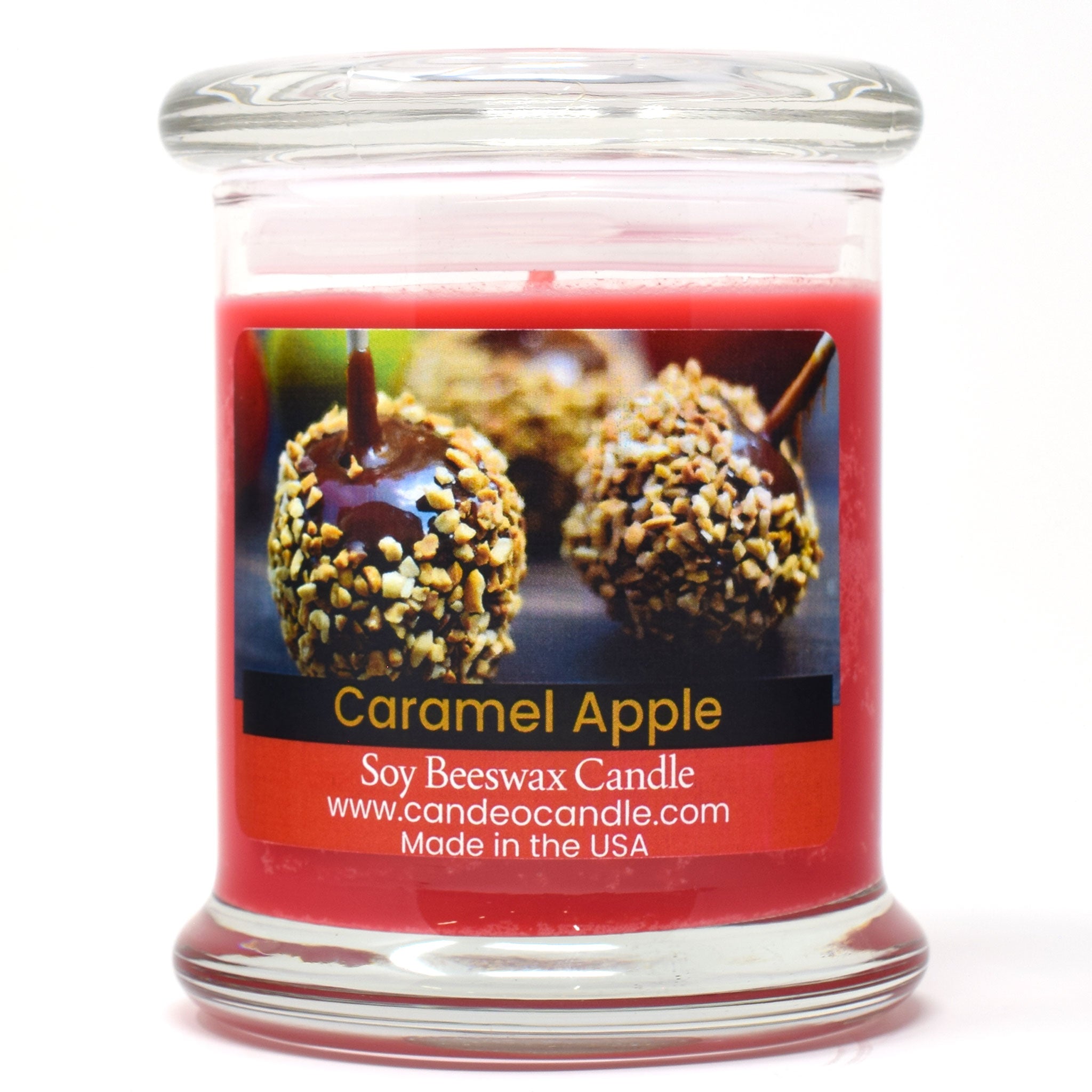 Caramel Apple, 9oz Soy Candle Jar - Candeo Candle