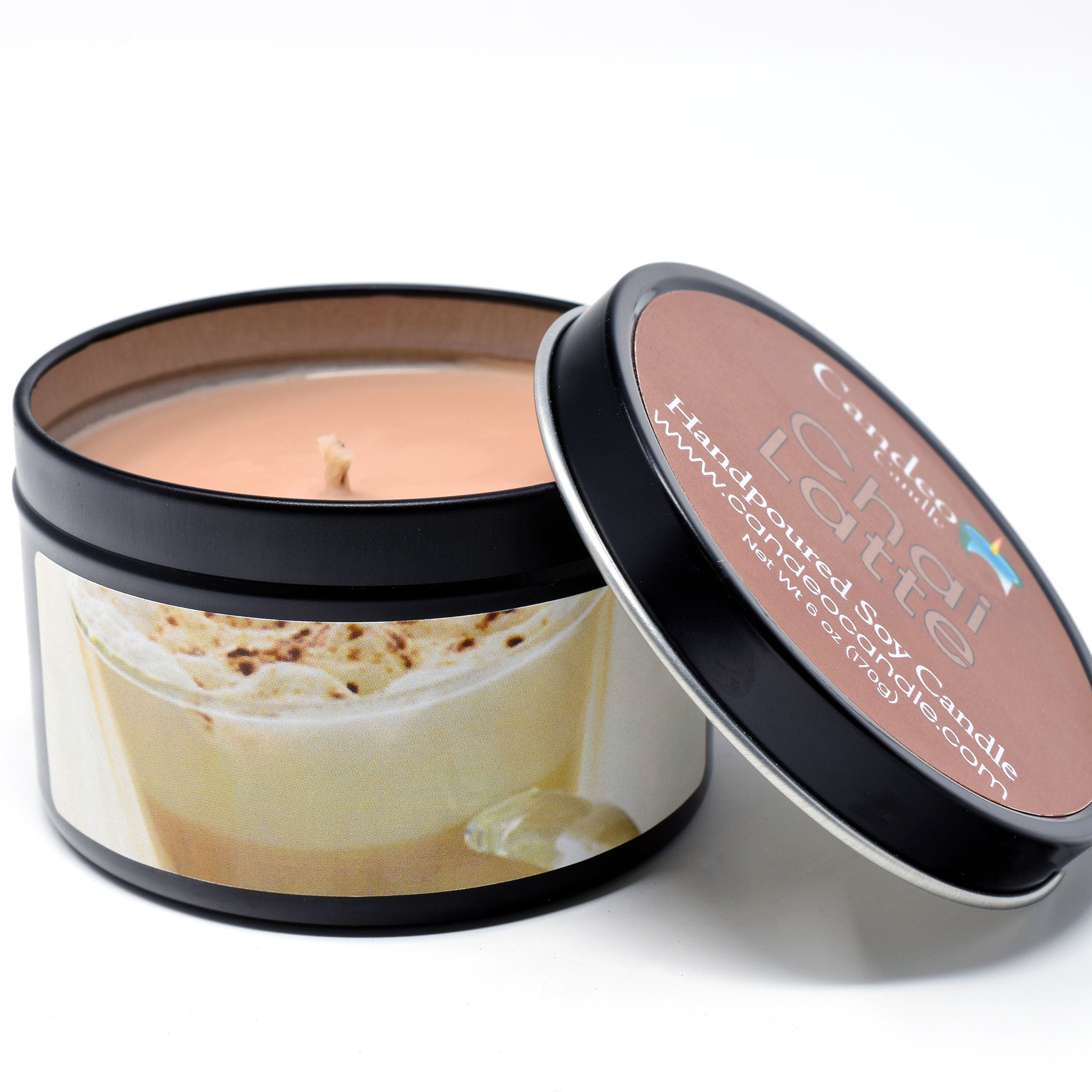 Chai Latte, 6oz Soy Candle Tin - Candeo Candle