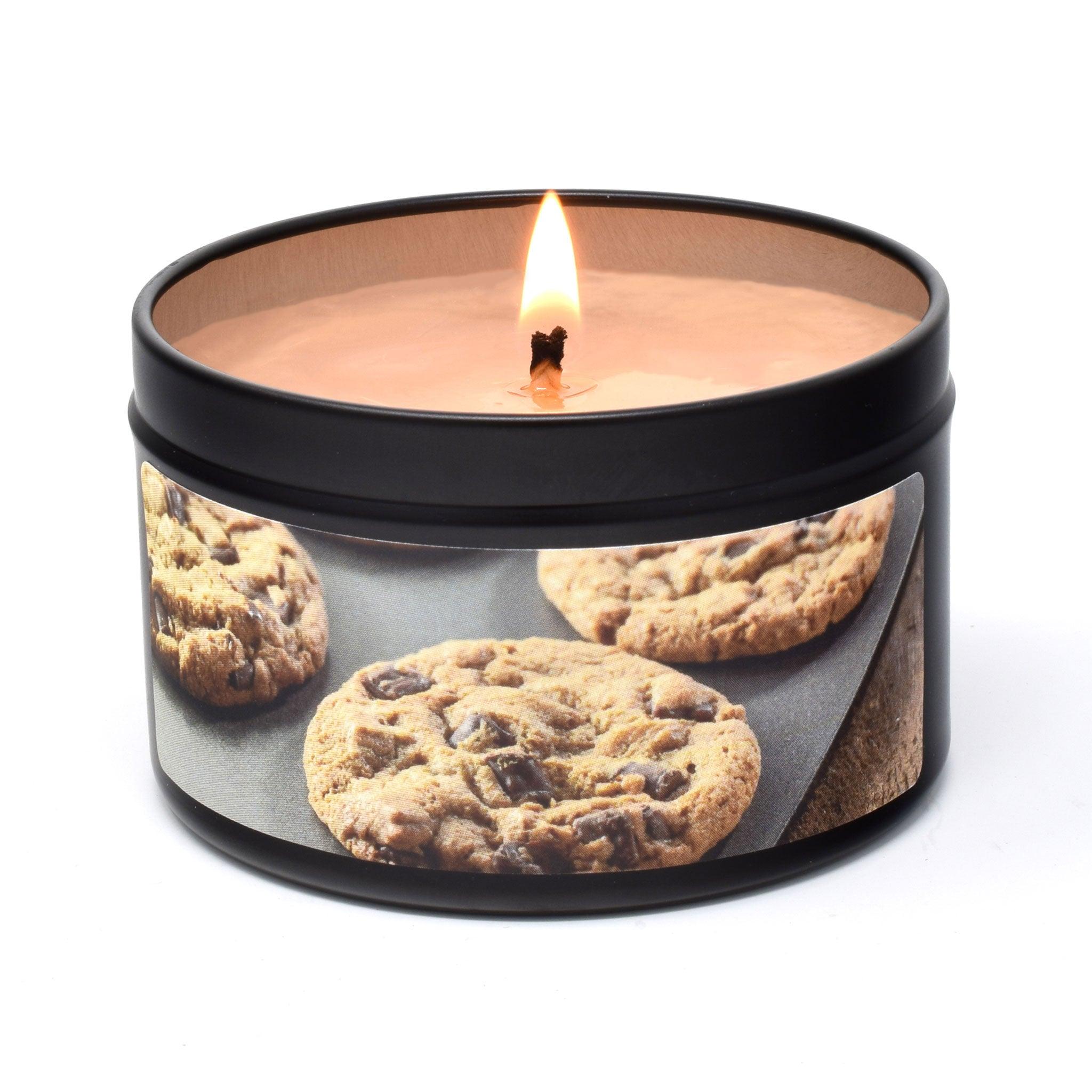 Chocolate Chip Cookies, 6oz Soy Candle Tin - Candeo Candle