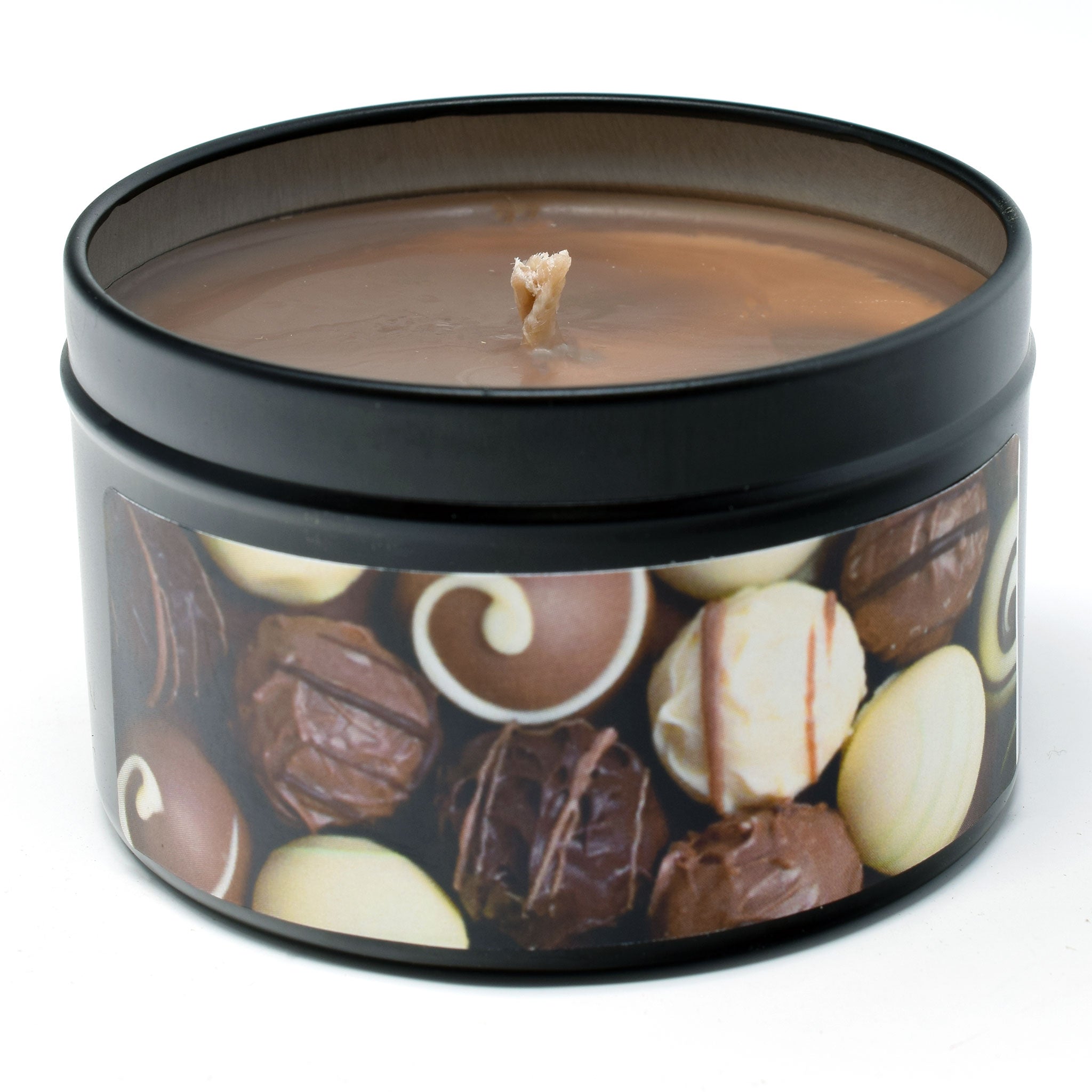 Chocolate Truffles, 6oz Soy Candle Tin - Candeo Candle