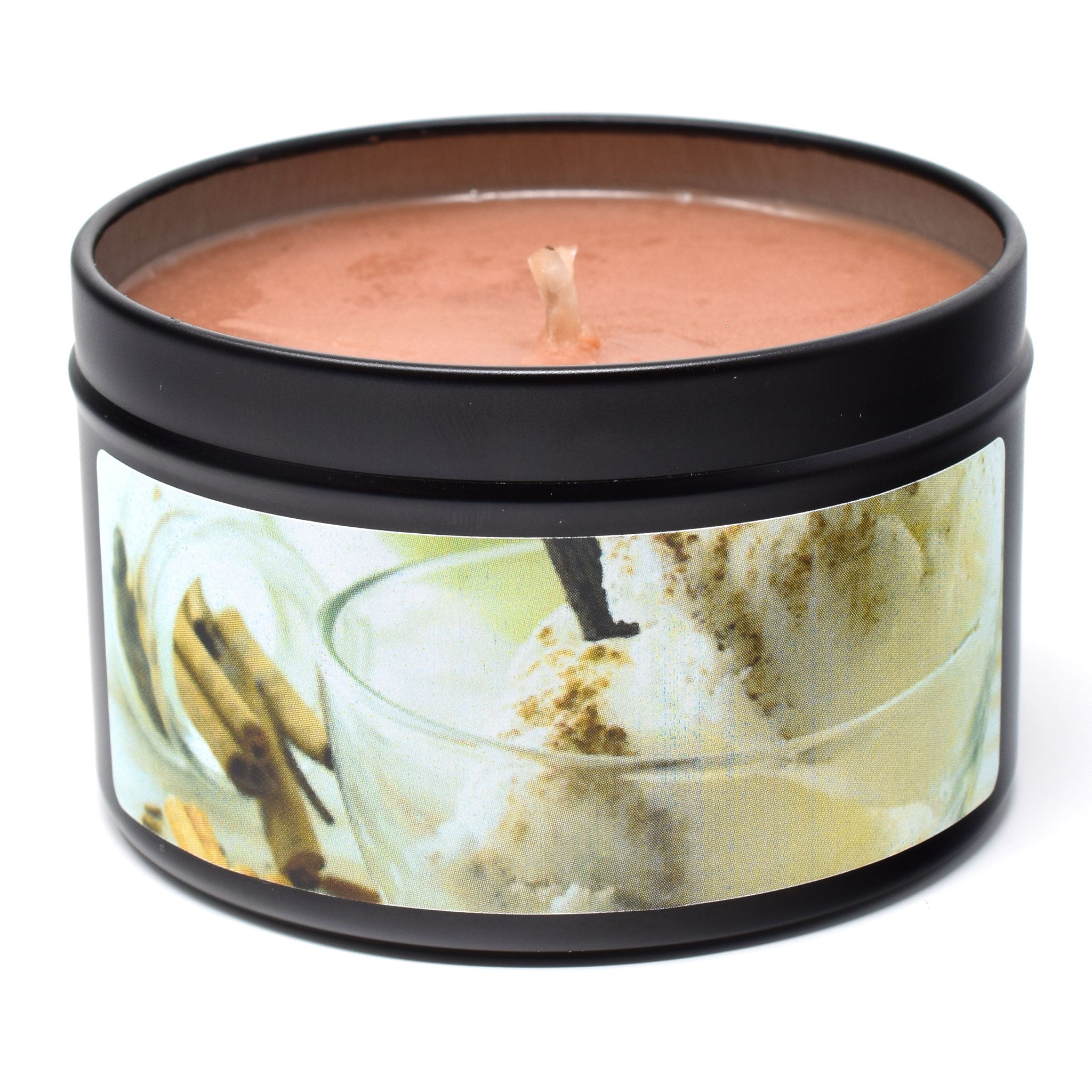 Cinnamon Vanilla, 6oz Soy Candle Tin - Candeo Candle