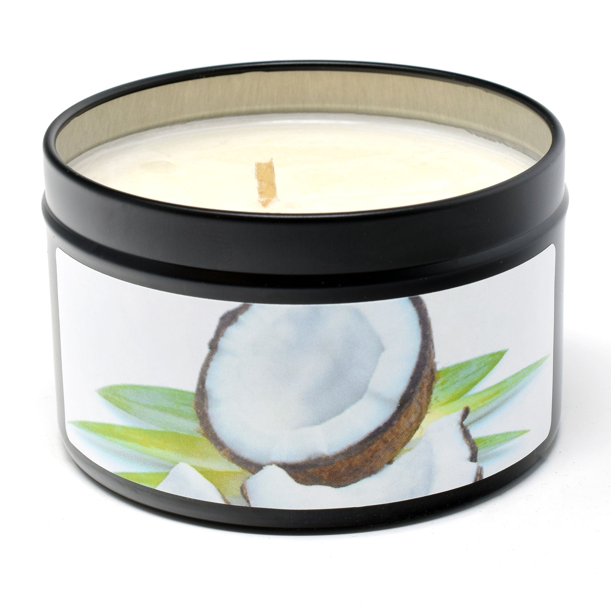 Coconut Milk, 6oz Soy Candle Tin - Candeo Candle