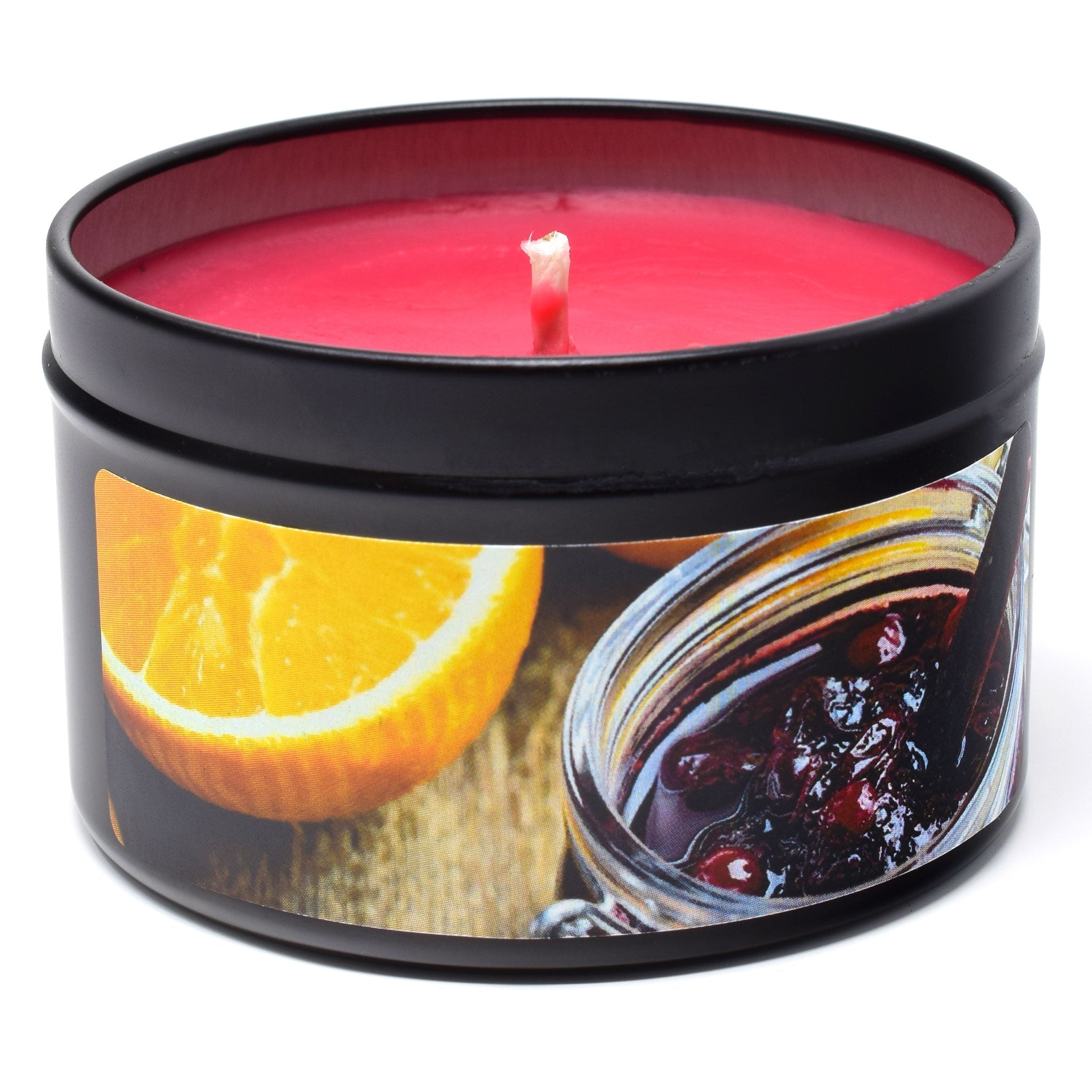 Cranberry Orange Marmalade, 6oz Soy Candle Tin - Candeo Candle