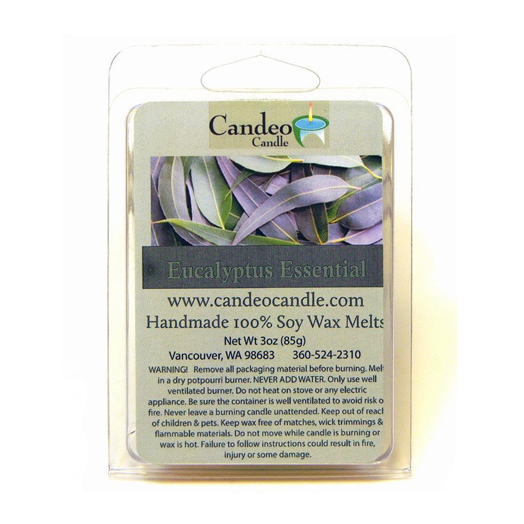 Eucalyptus Essential Oil, Soy Melt Cubes, 2-Pack - Candeo Candle