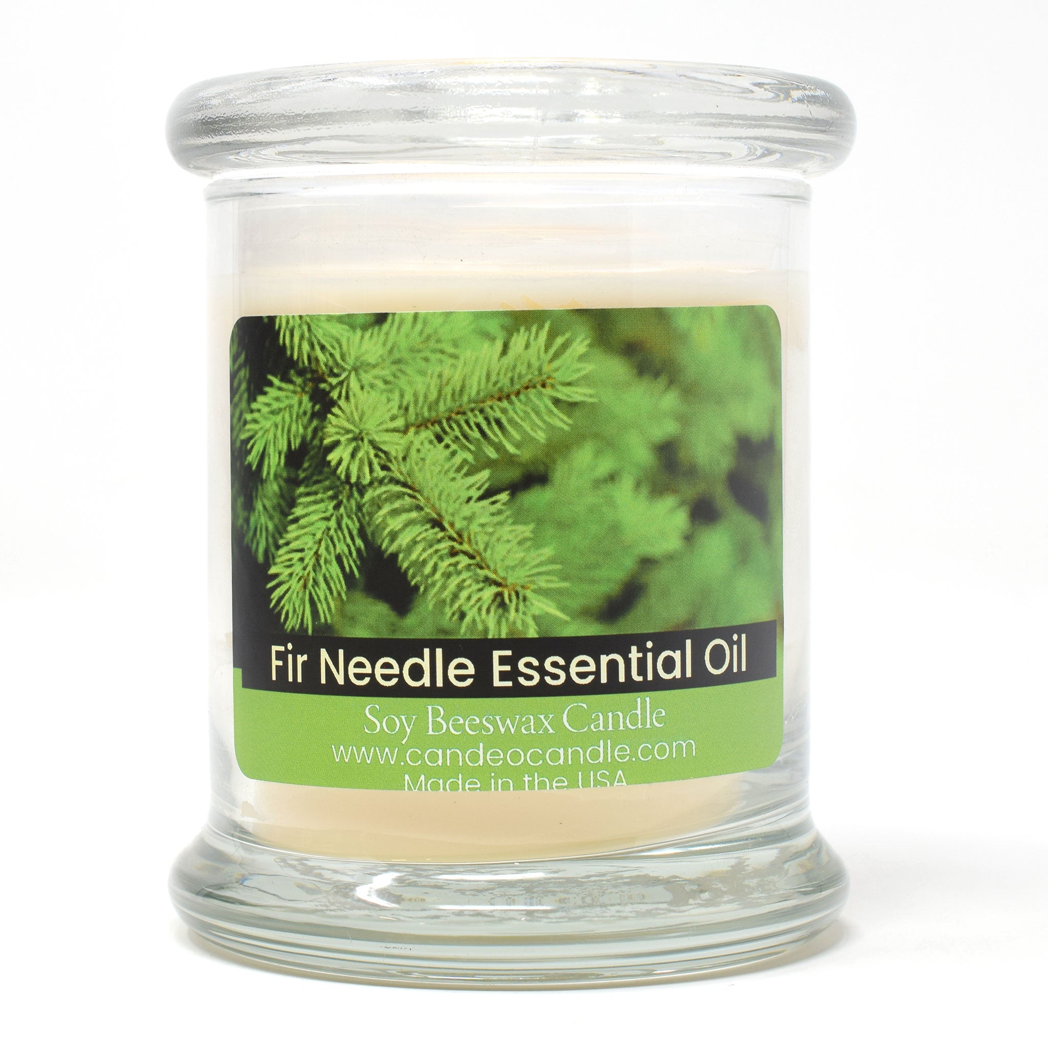 Fir Needle Essential Oil, 9oz Soy Candle Jar - Candeo Candle