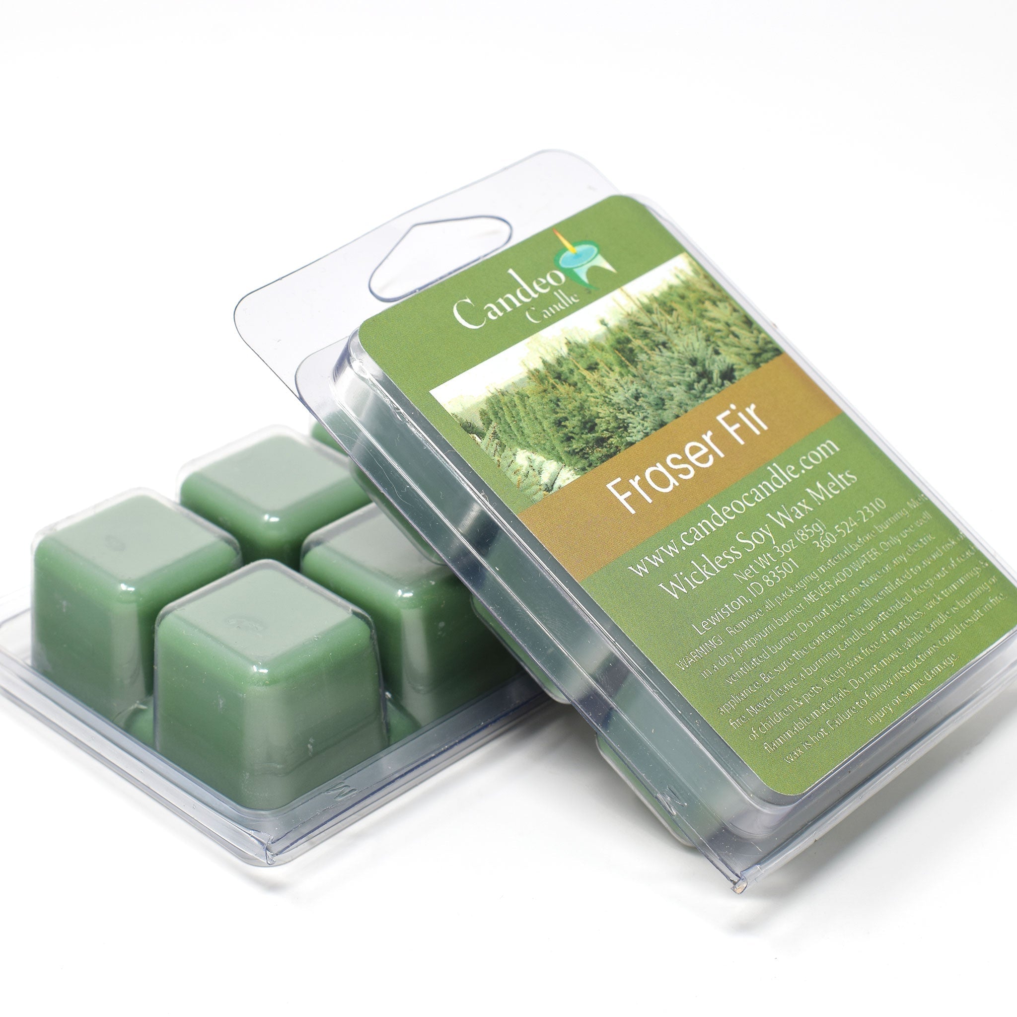 Fraser Fir, Soy Melt Cubes, 2-Pack - Candeo Candle