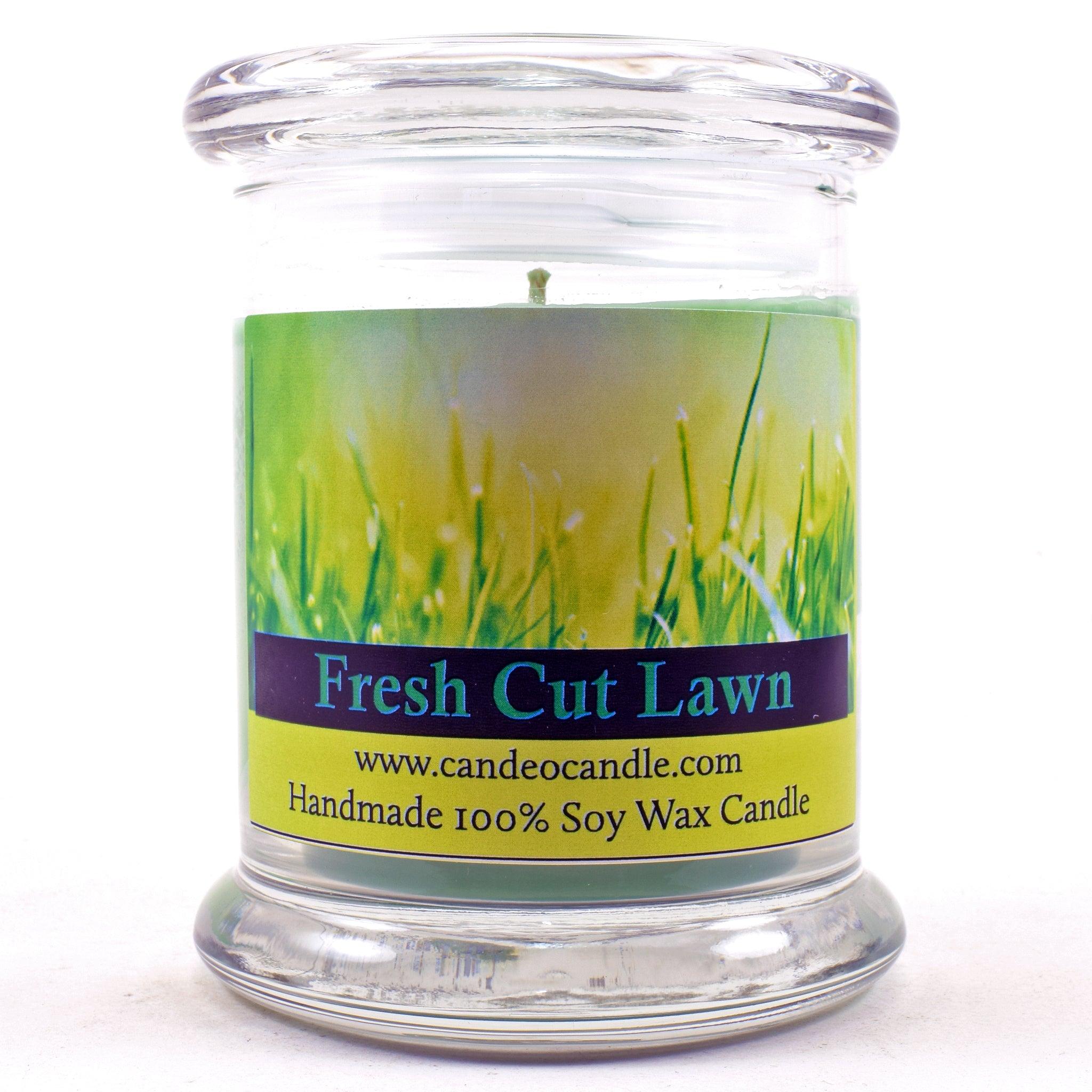 Fresh Cut Lawn, 9oz Soy Candle Jar - Candeo Candle