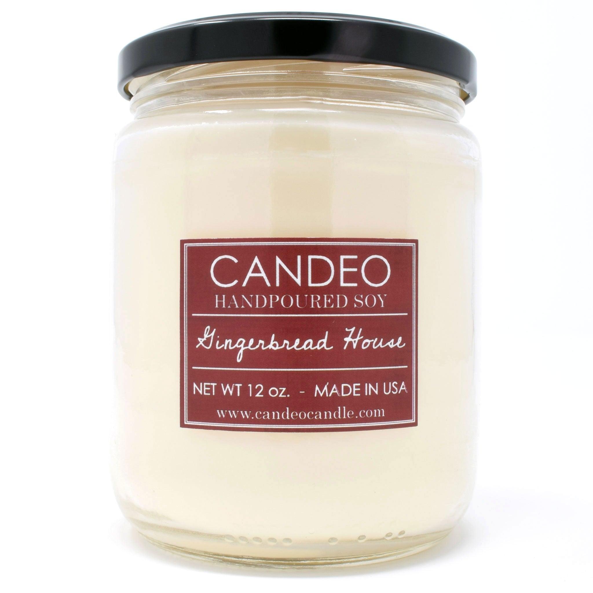 Gingerbread House, 14oz Soy Candle Jar - Candeo Candle