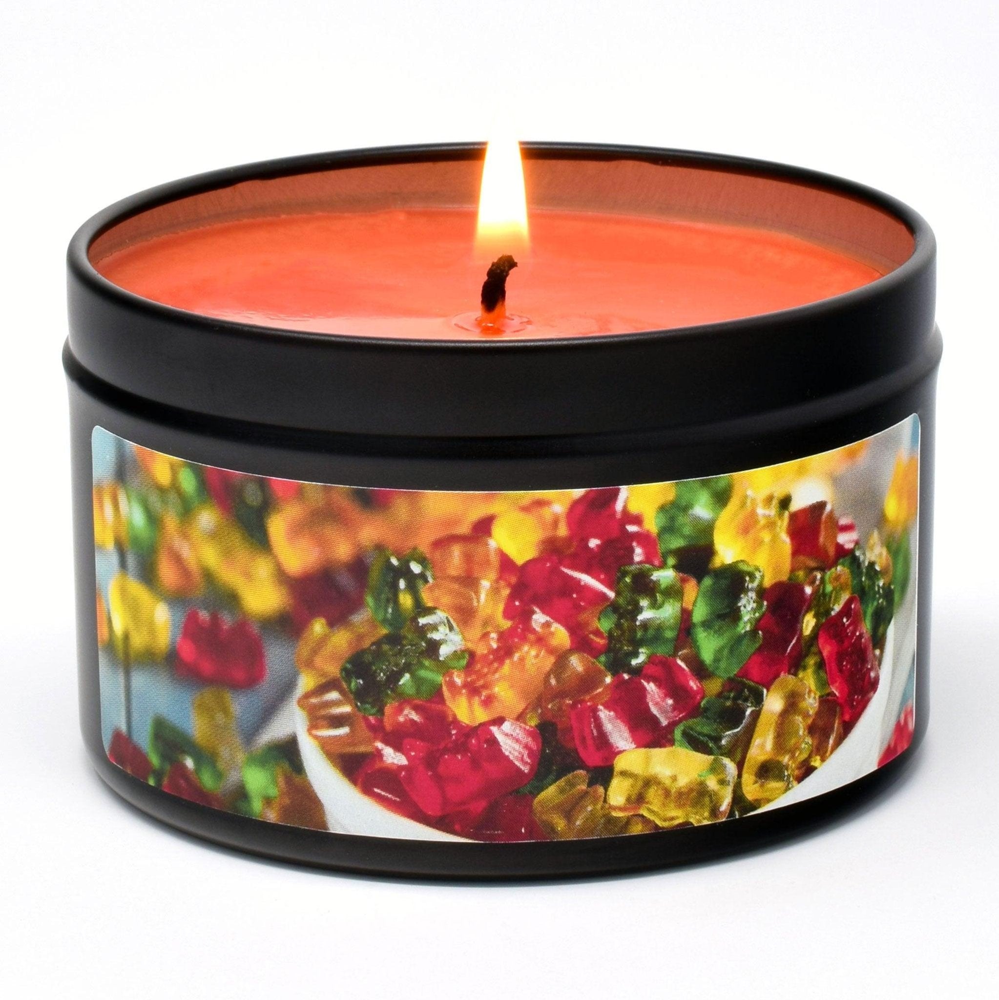 Gummy Bears, 6oz Soy Candle Tin - Candeo Candle