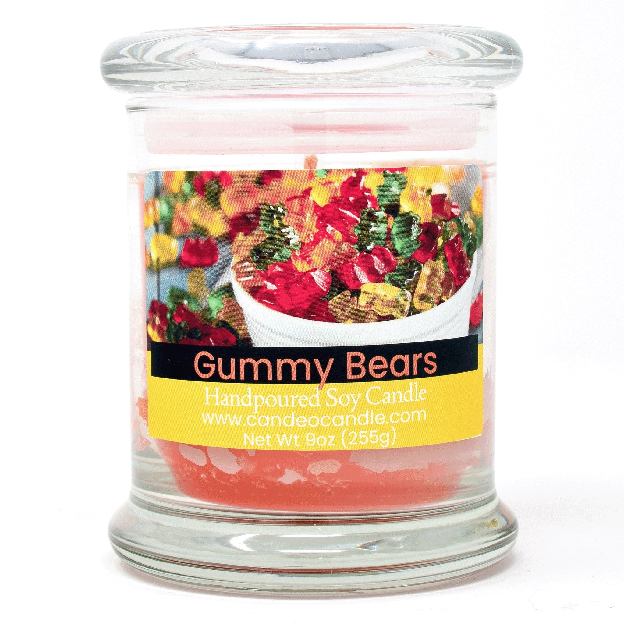 Gummy Bears, 9oz Soy Candle Jar - Candeo Candle