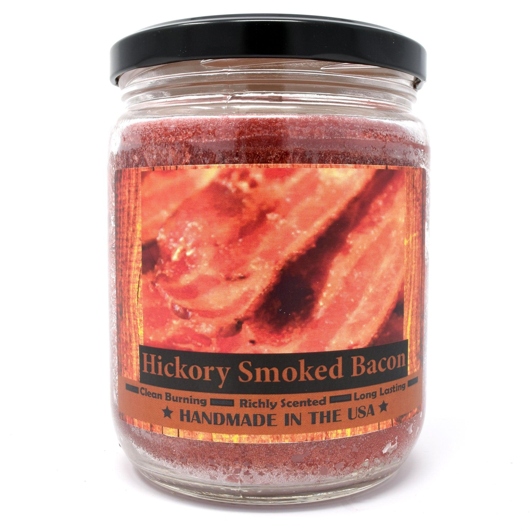 Hickory Smoked Bacon, 14oz Candle Jar - Candeo Candle