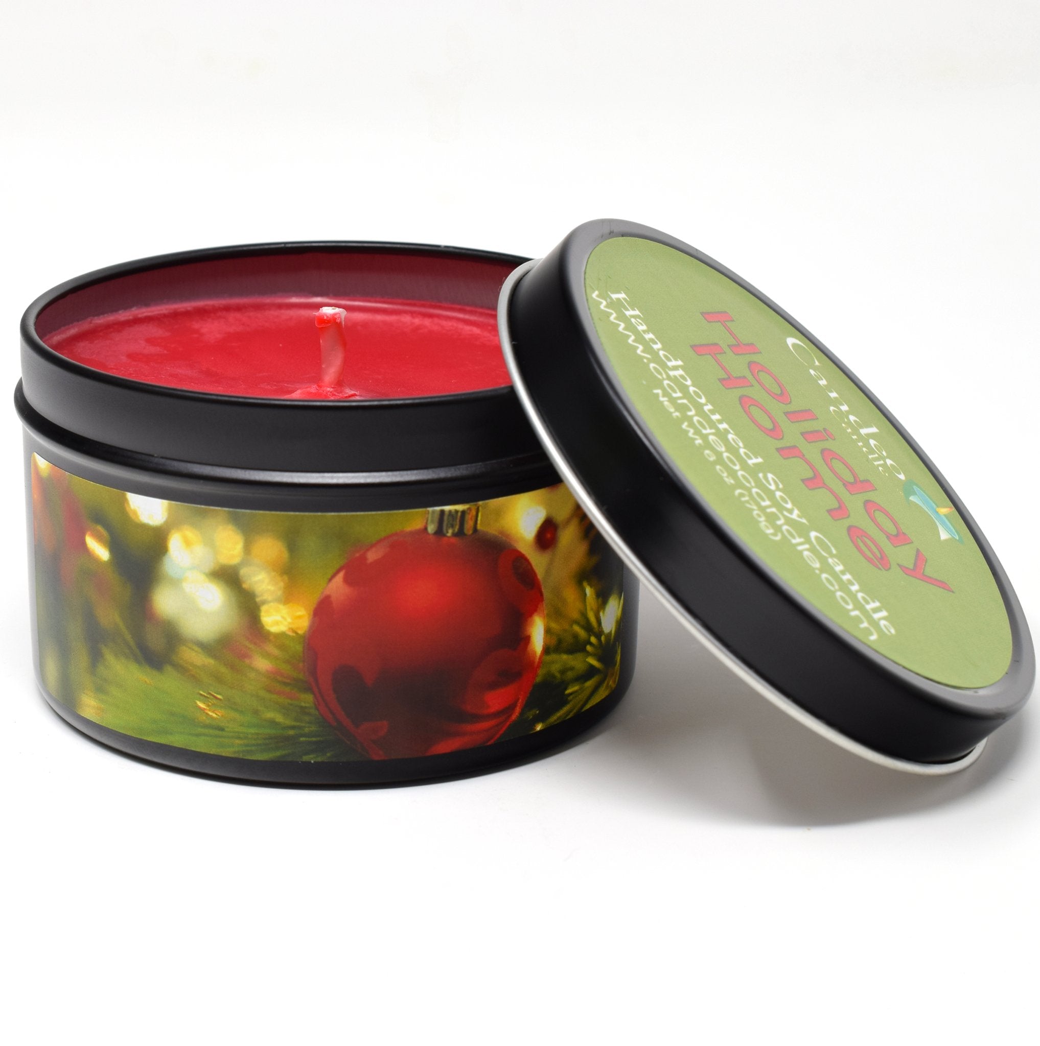 Holiday Home, 6oz Soy Candle Tin - Candeo Candle
