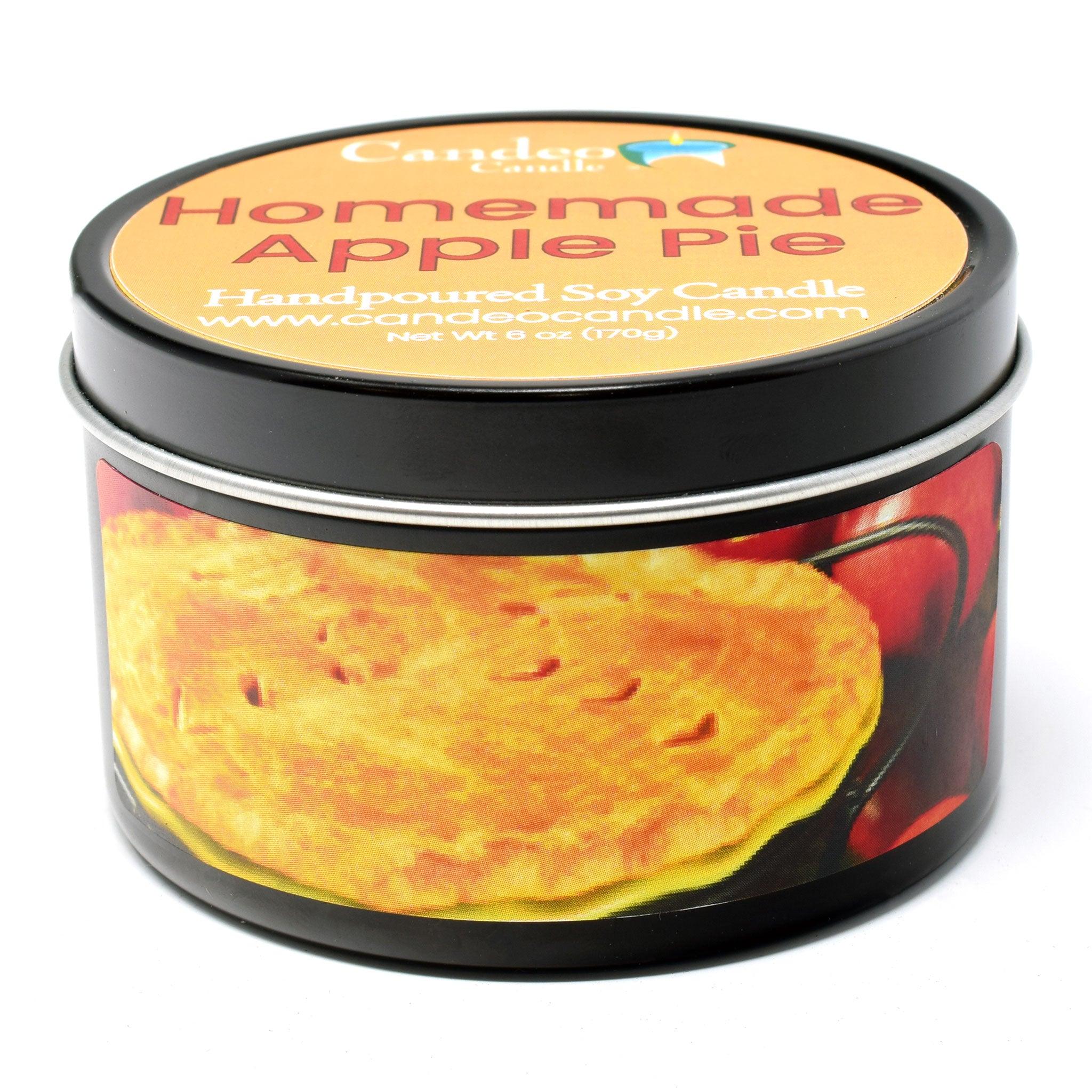 Homemade Apple Pie, 6oz Soy Candle Tin - Candeo Candle