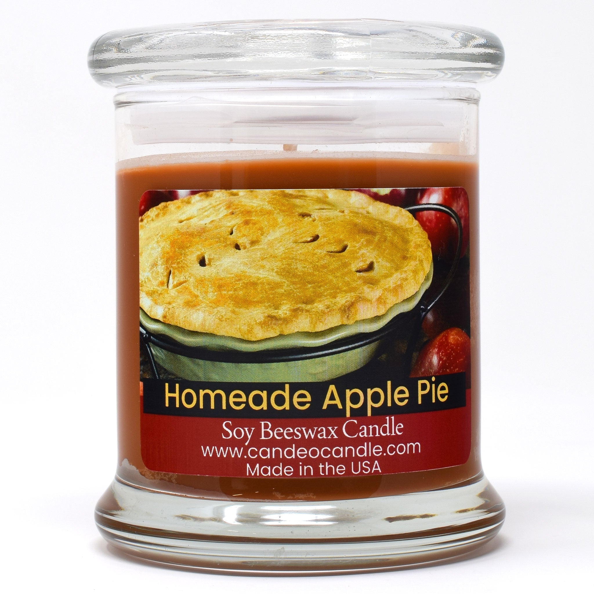 Homemade Apple Pie, 9oz Soy Candle Jar - Candeo Candle
