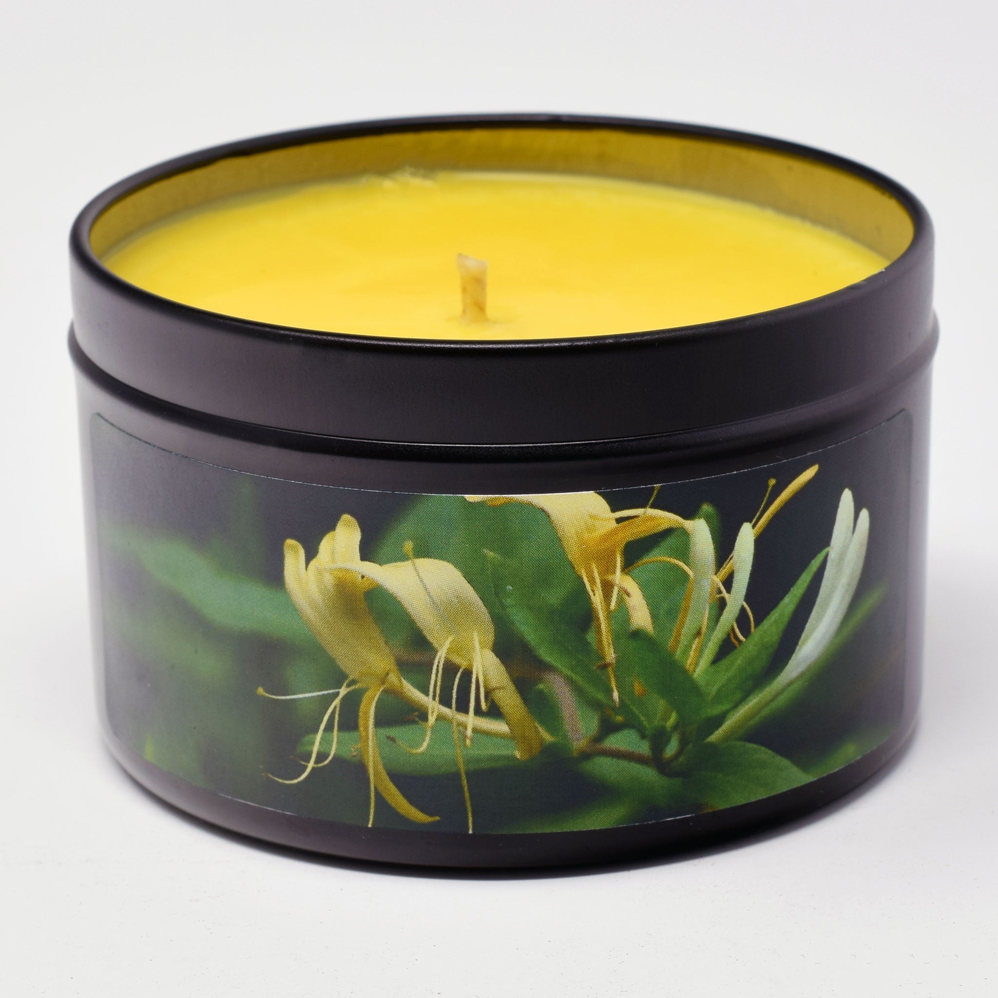 Honeysuckle Jasmine, 6oz Soy Candle Tin - Candeo Candle