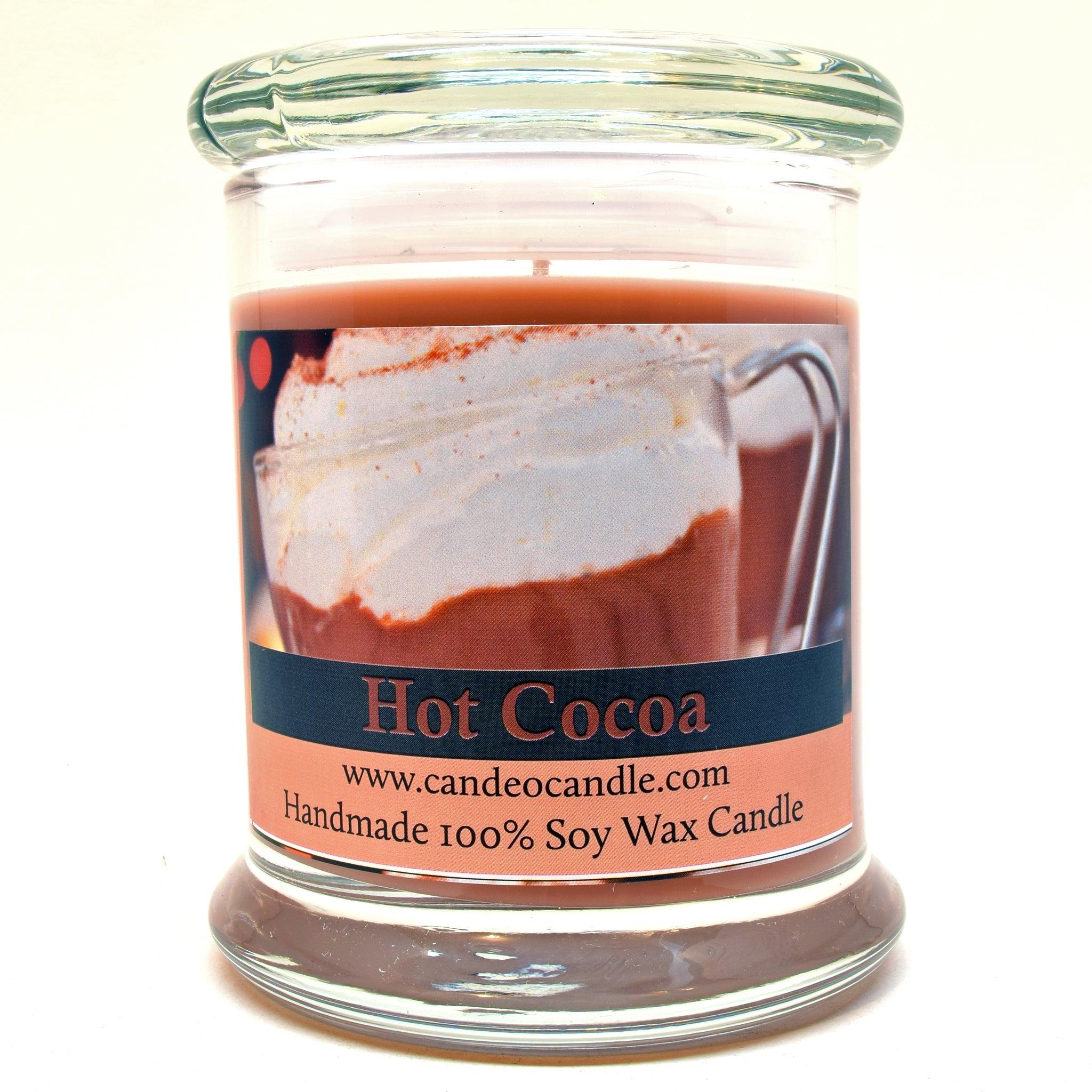 Hot Cocoa, 9oz Soy Candle Jar - Candeo Candle