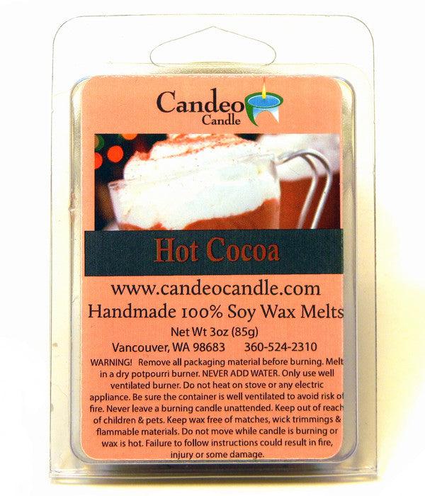 Hot Cocoa, Soy Melt Cubes, 2-Pack - Candeo Candle