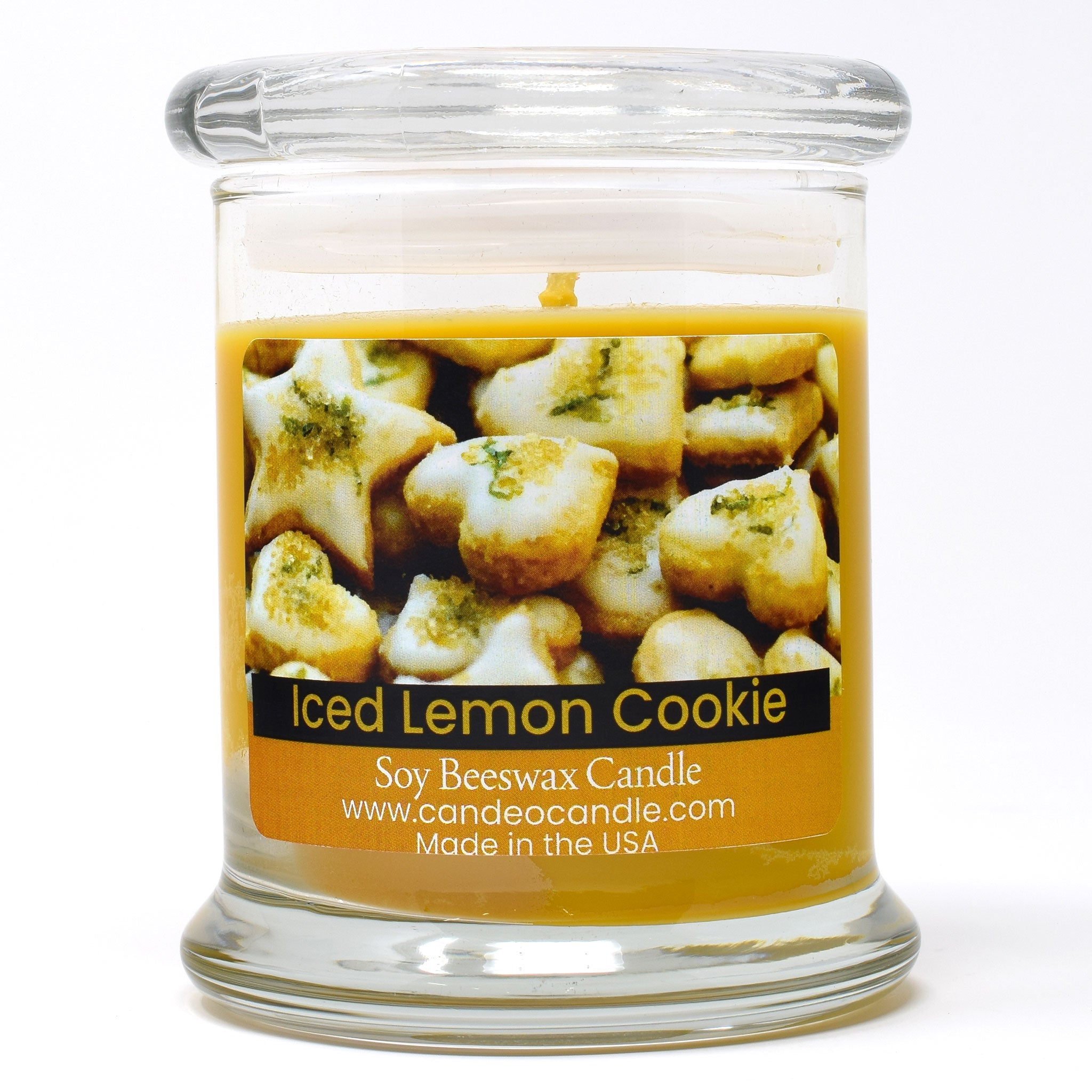 Iced Lemon Cookie, 9oz Soy Candle Jar - Candeo Candle