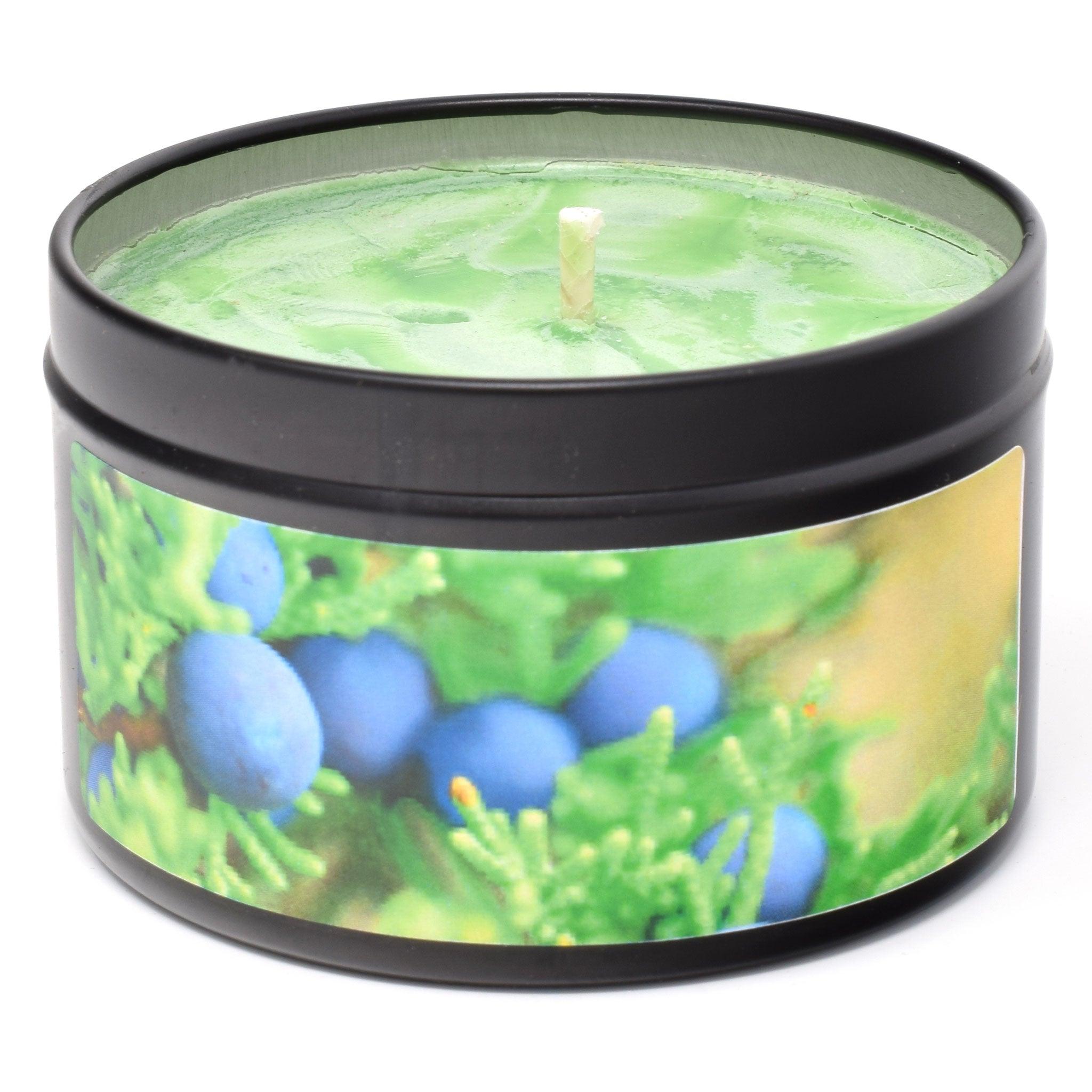 Juniper Breeze, 6oz Soy Candle Tin - Candeo Candle