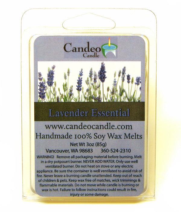 Lavender Essential Oil, Soy Melt Cubes, 2-Pack - Candeo Candle