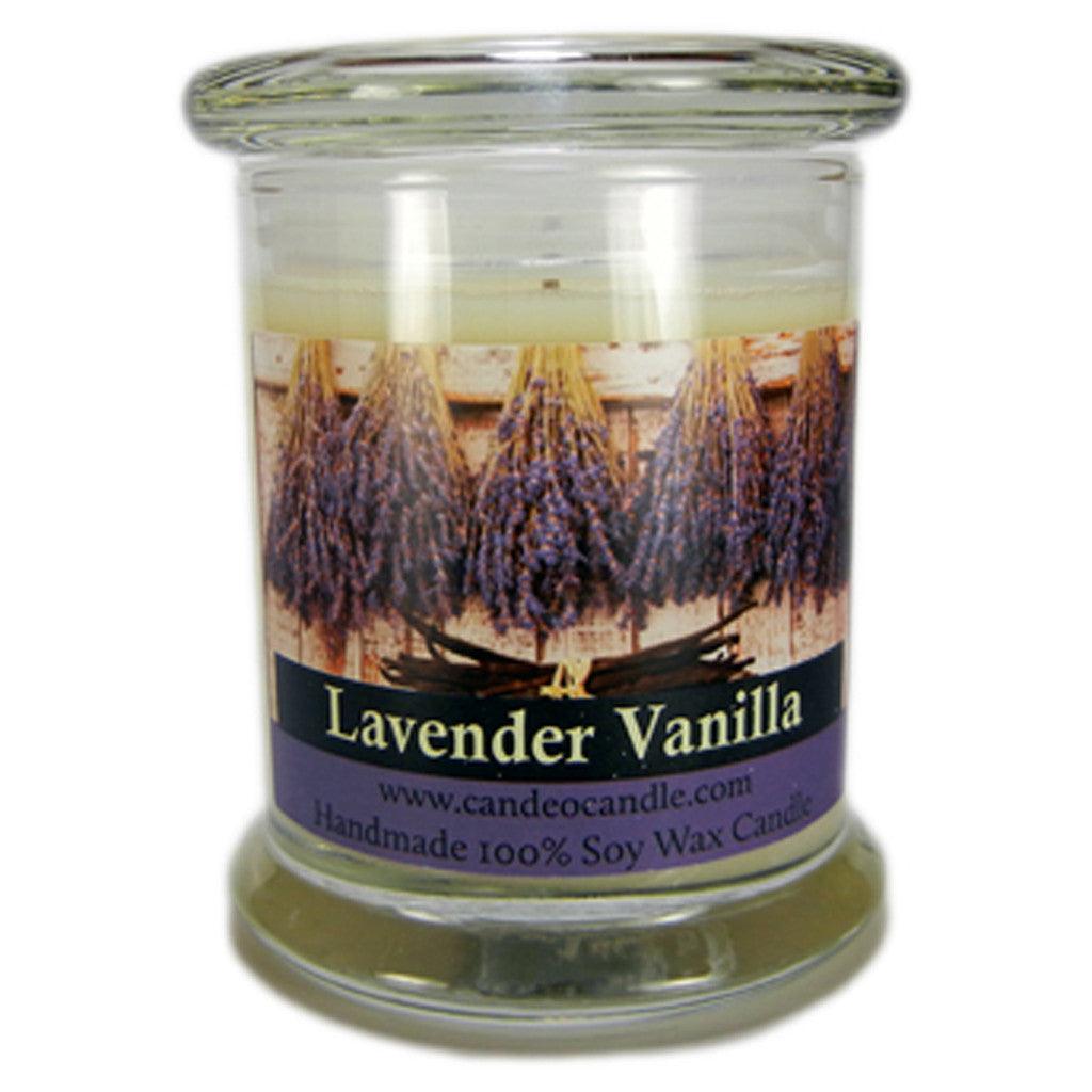 Lavender Vanilla, 9oz Soy Candle Jar - Candeo Candle
