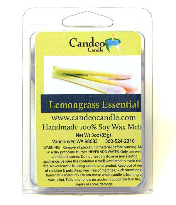 Lemongrass Essential Oil, Soy Melt Cubes, 2-Pack - Candeo Candle