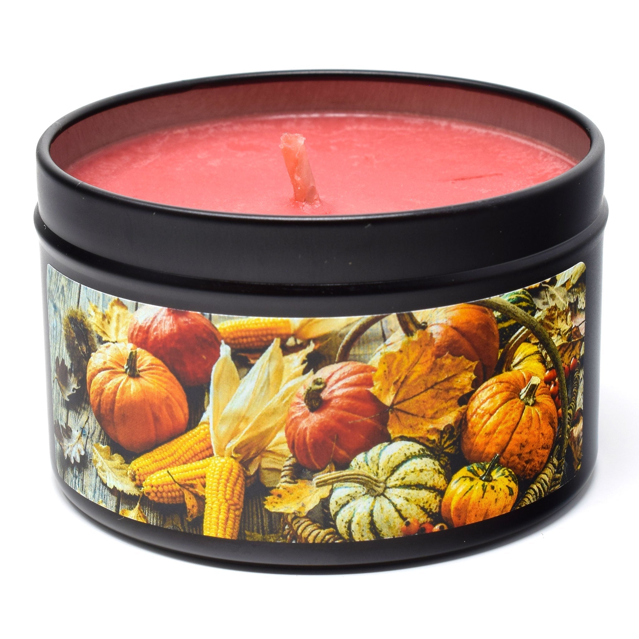 Maple Cinnamon Pumpkin, 6oz Soy Candle Tin - Candeo Candle