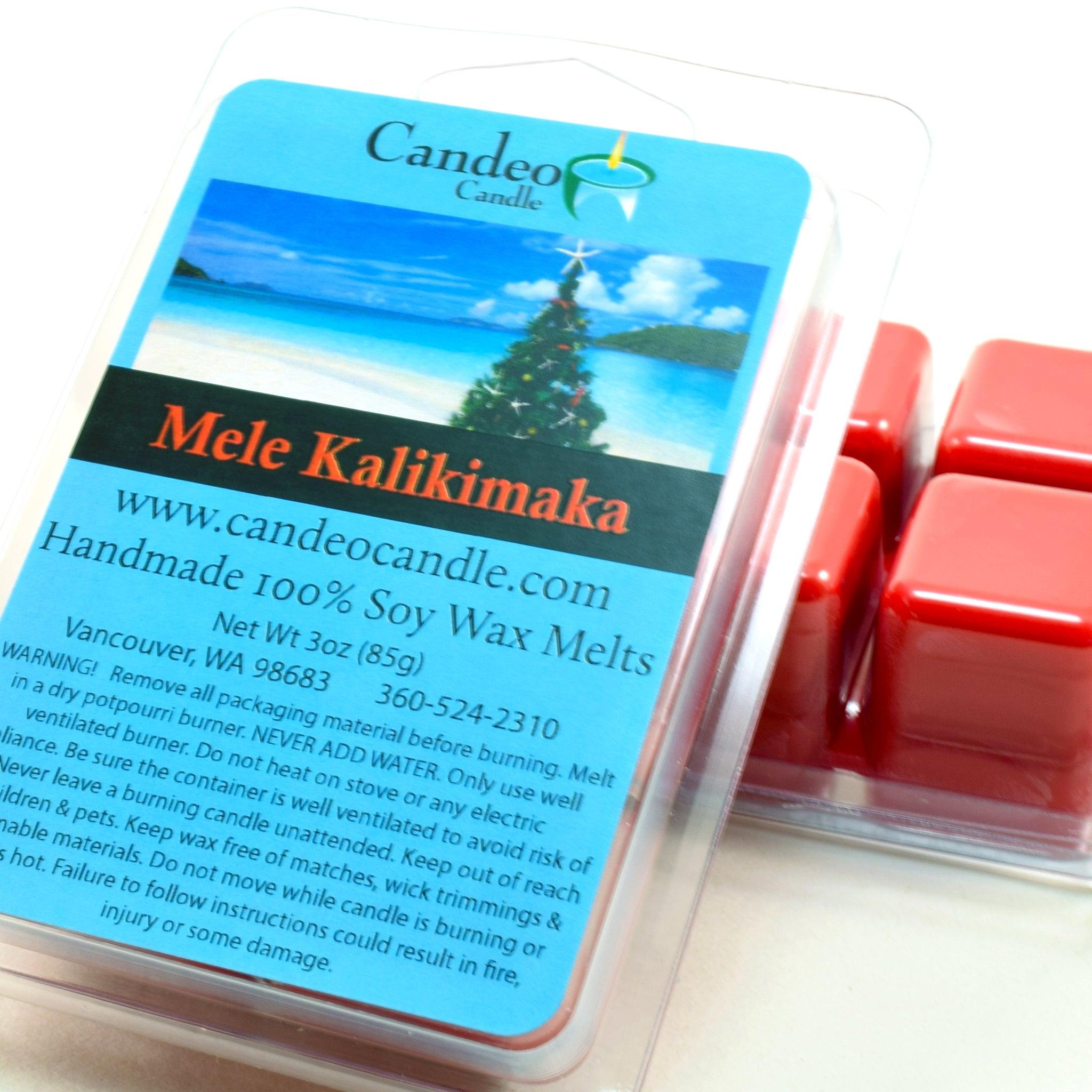 Mele Kalikimaka, Soy Melt Cubes, 2-Pack - Candeo Candle