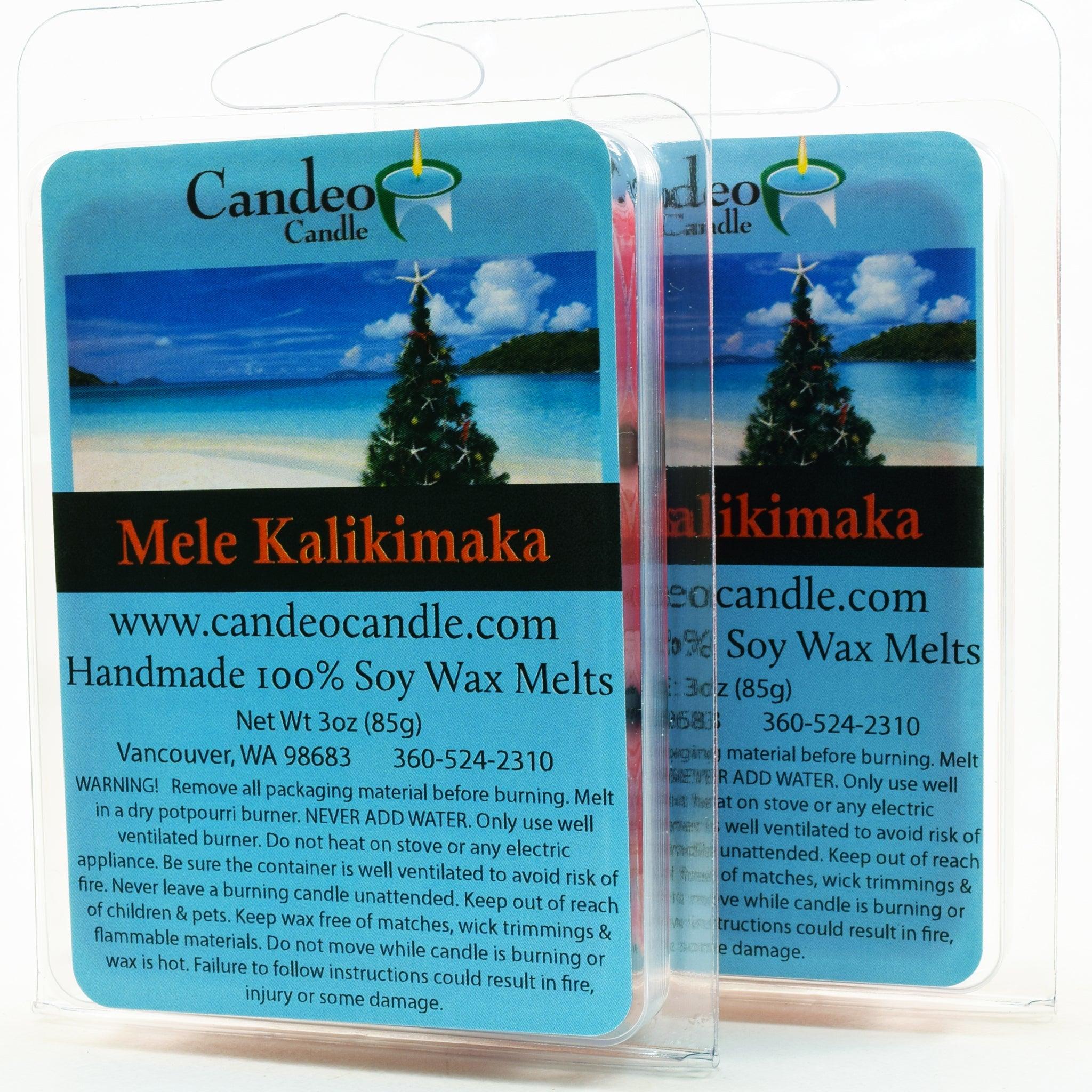 Mele Kalikimaka, Soy Melt Cubes, 2-Pack - Candeo Candle