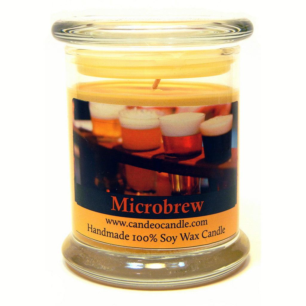 Microbrew, 9oz Soy Candle Jar - Candeo Candle