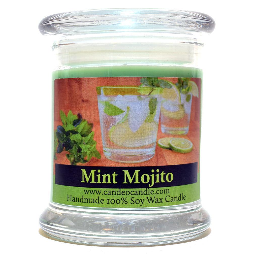 Mint Mojito, 9oz Soy Candle Jar - Candeo Candle